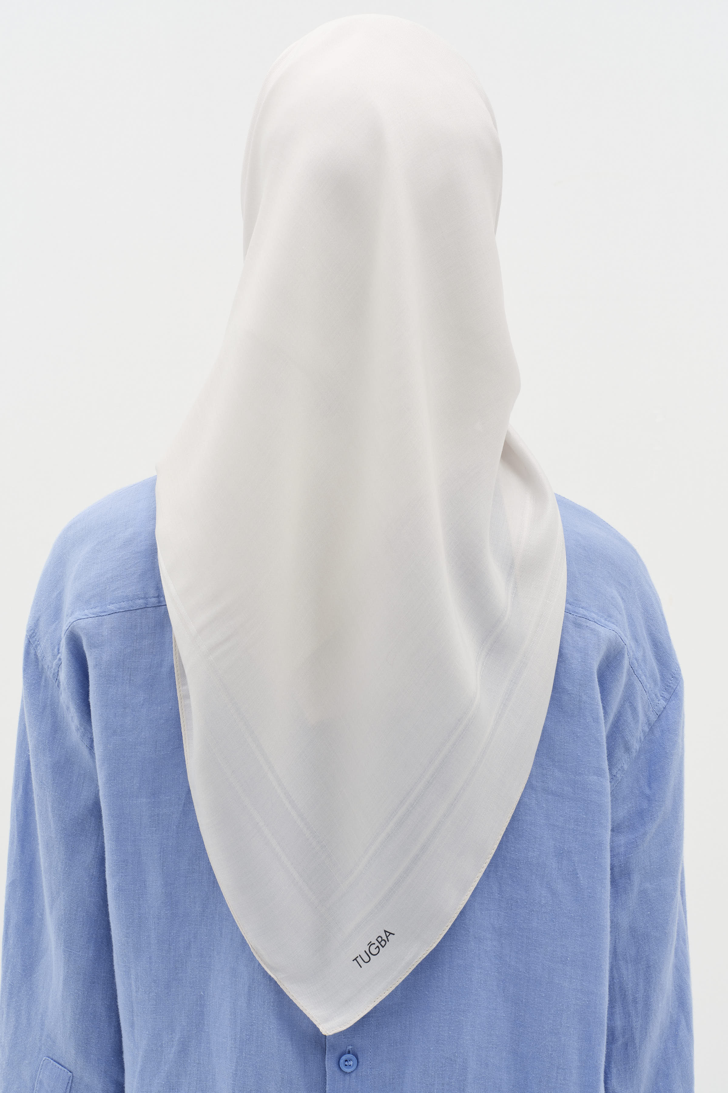 Natural Kenar Detaylı Eşarp - Gri TUGBA