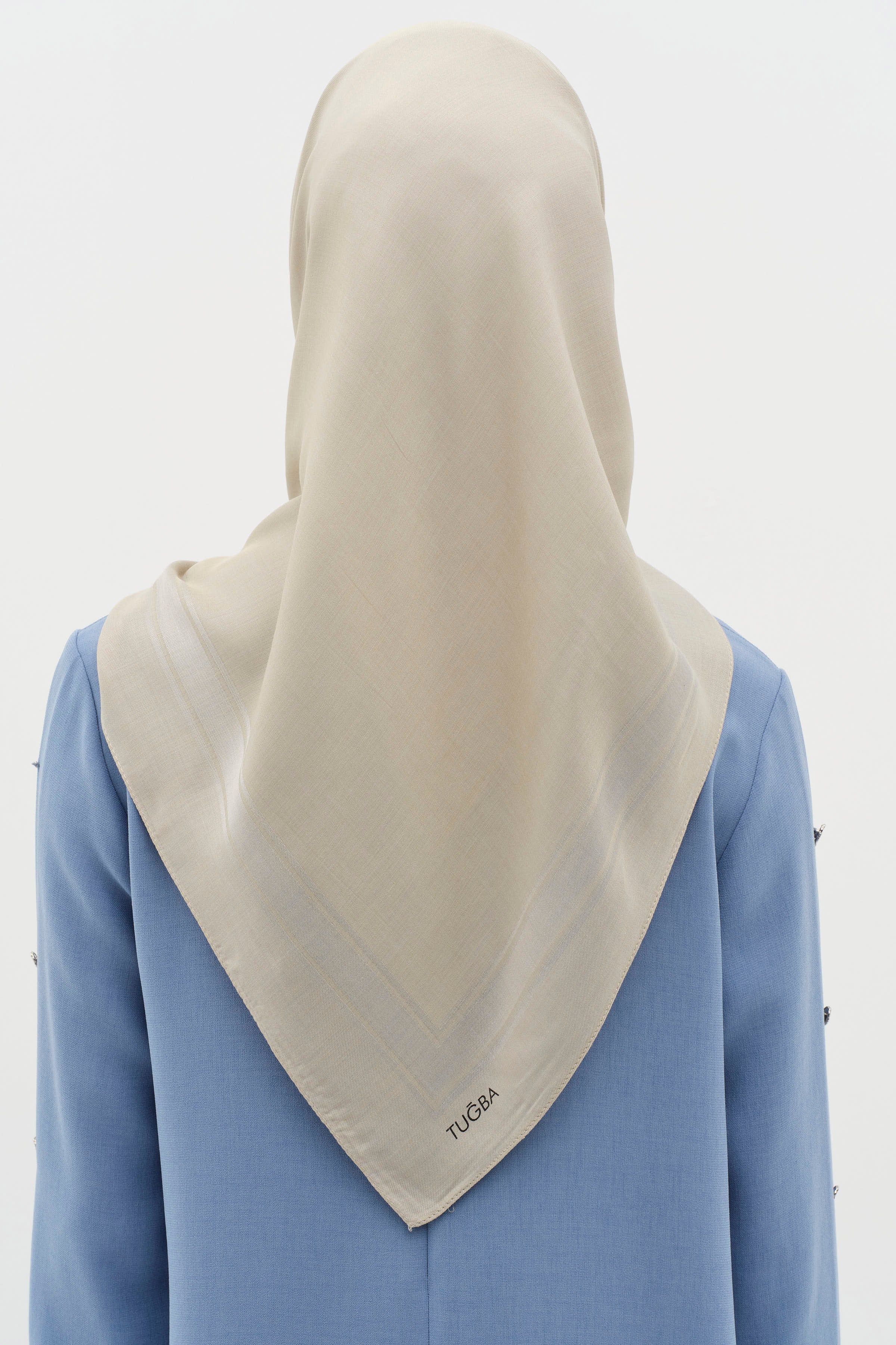 Natural Kenar Detaylı Eşarp - Haki TUGBA