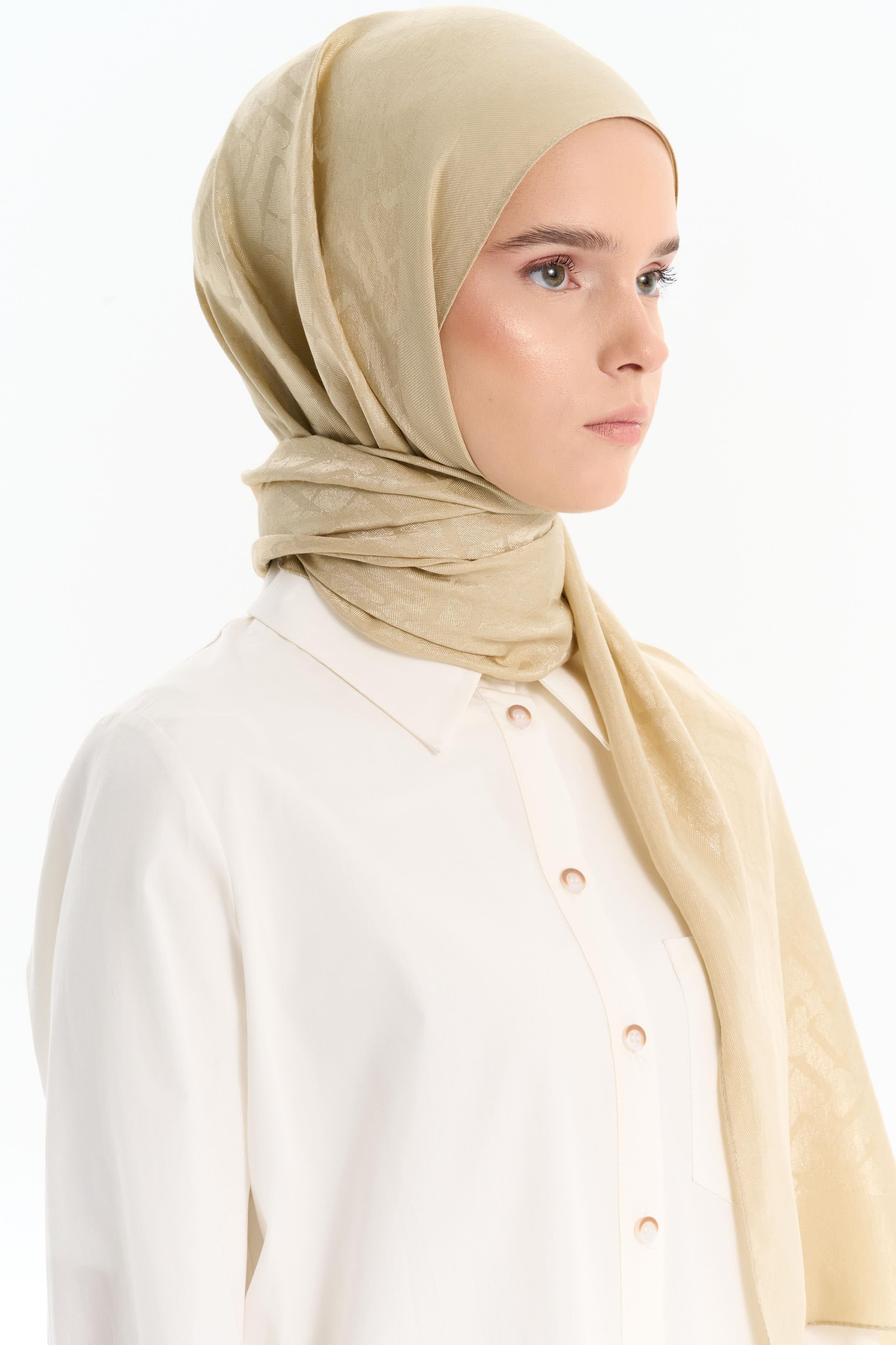 Natural T Desen Şal - Asit TUGBA