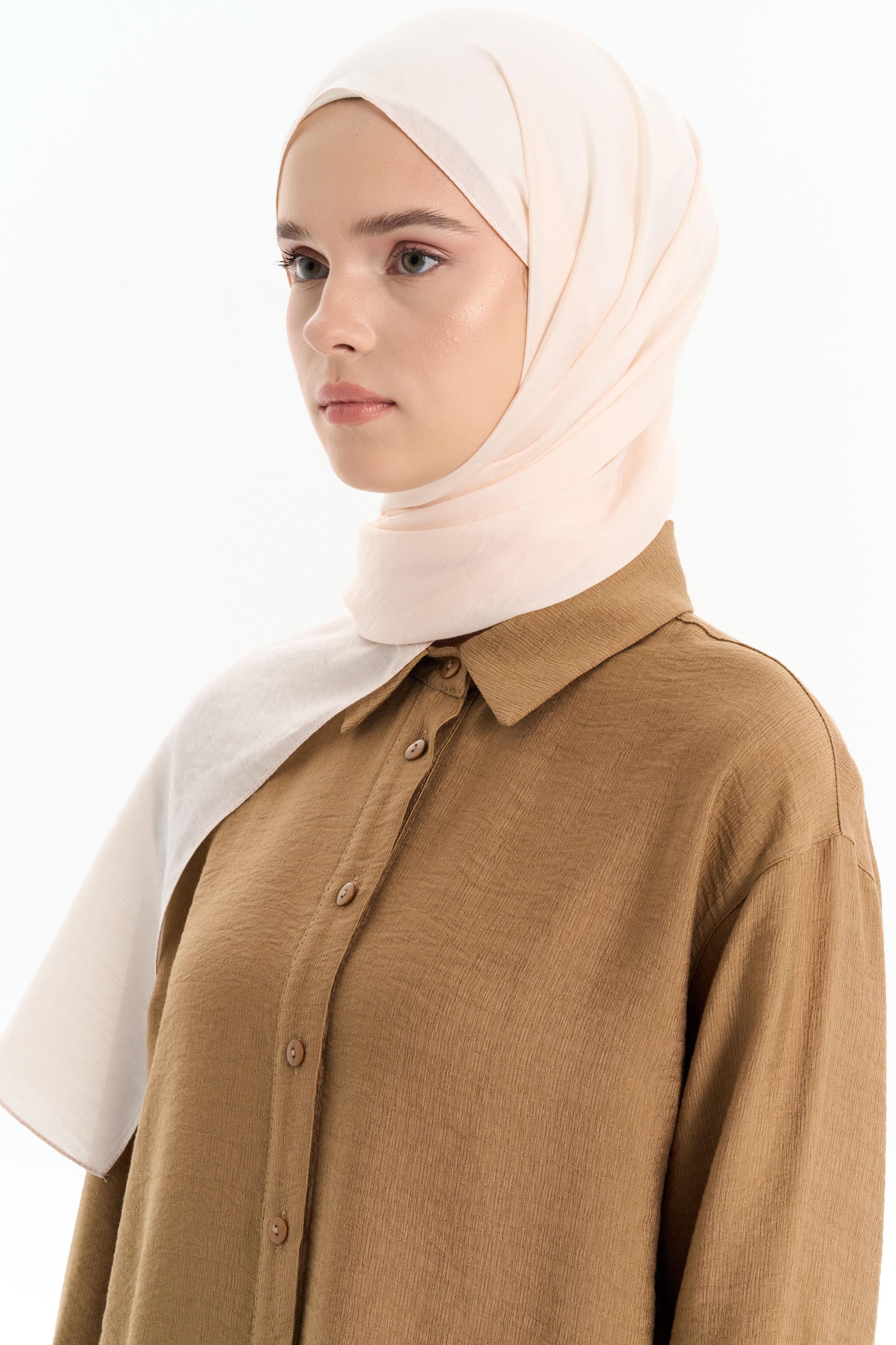 Düz Renk Viskon Şal - Taş TUGBA