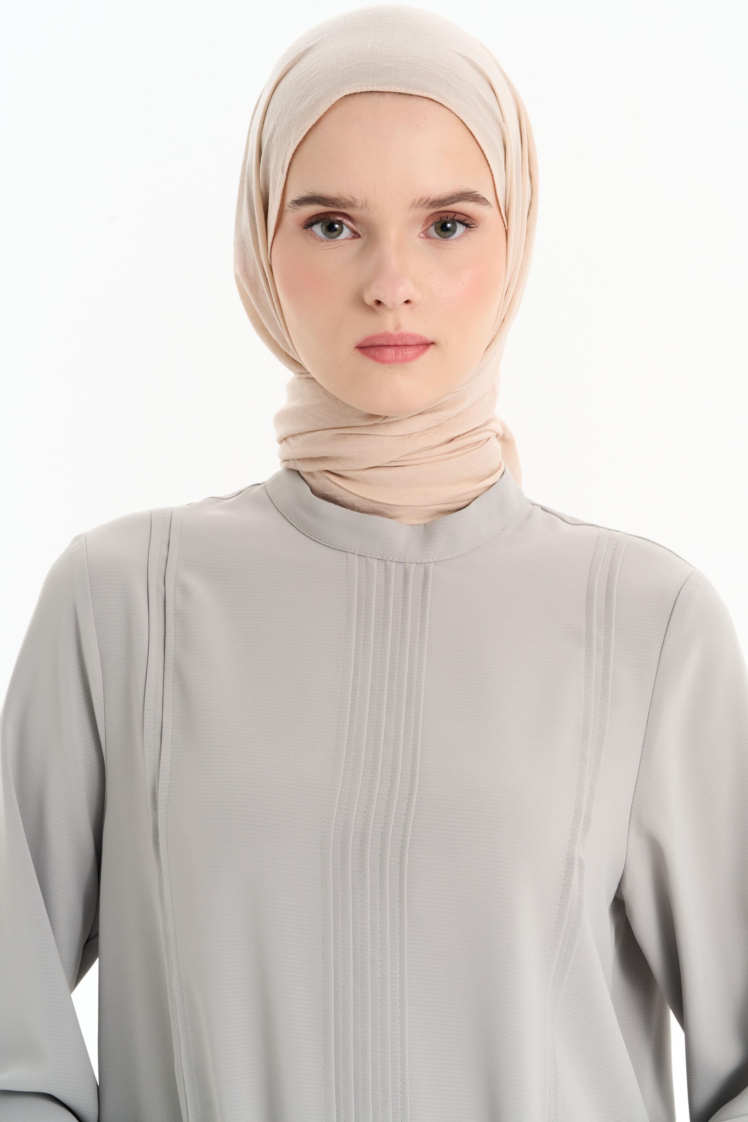 Nervür Detaylı Tunik - Olive TUGBA