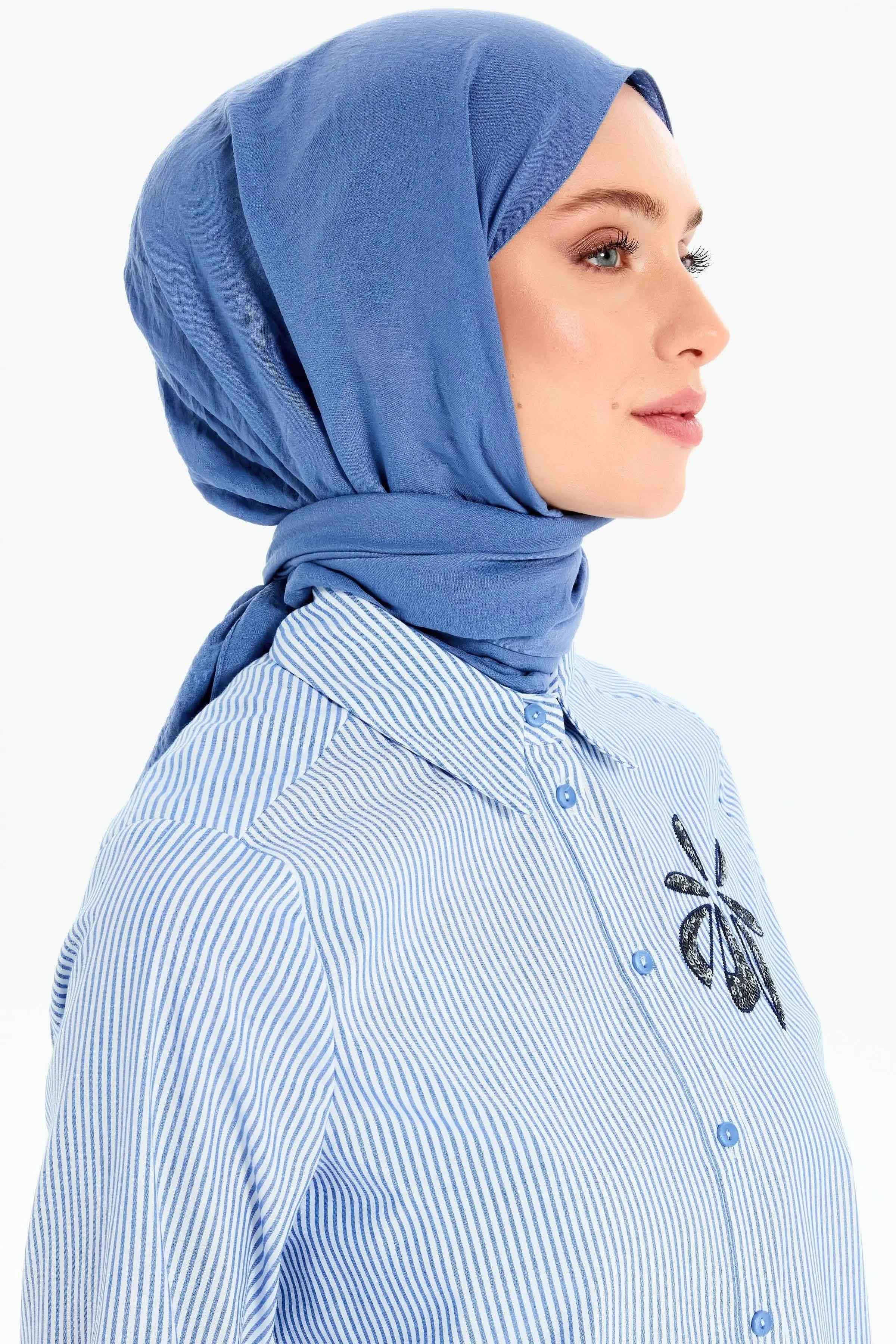 New Comfort Şal - İndigo TUGBA