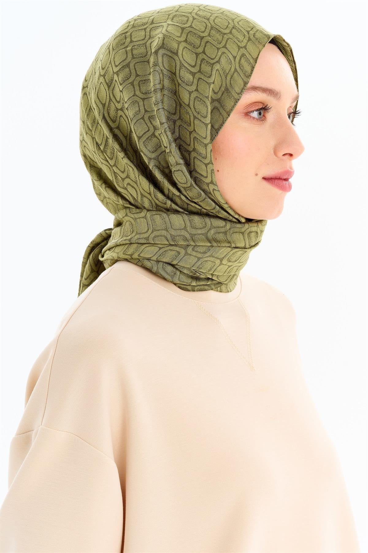 Geometrik Desen Viskon Şal - Çağla TUGBA