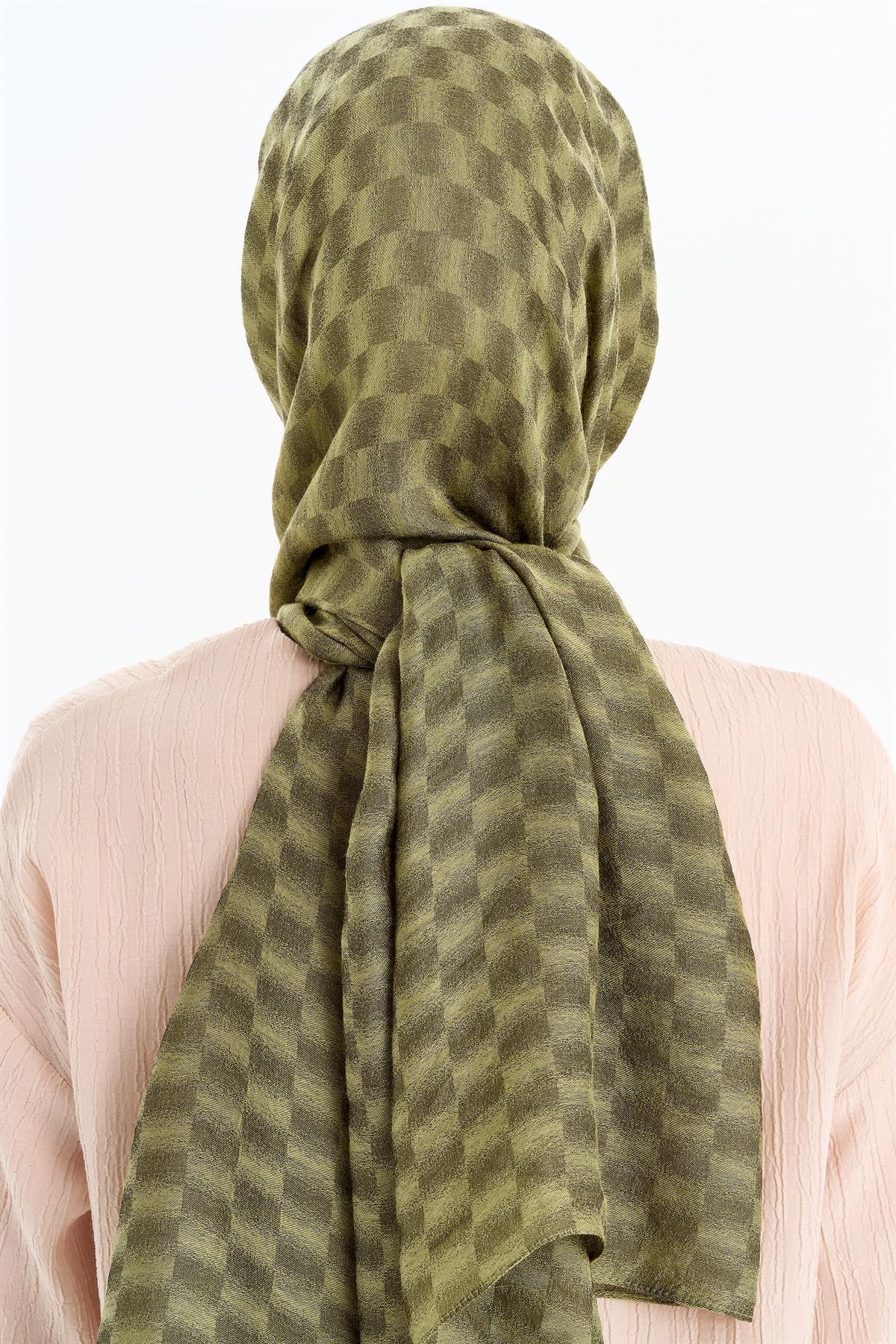 Kare Desen Viskon Şal - Çağla TUGBA