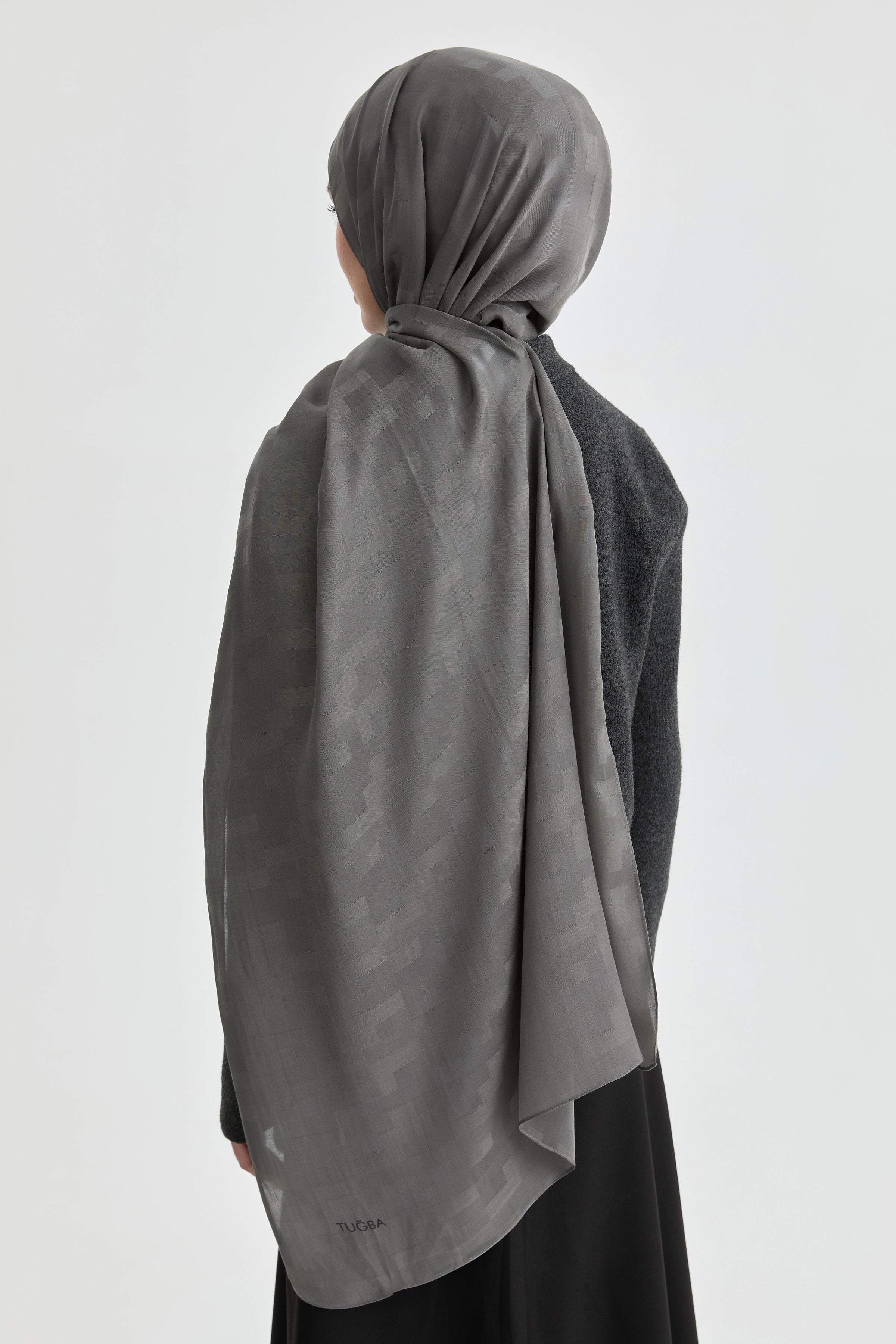 Serra Jakar Natural Şal - Füme TUGBA