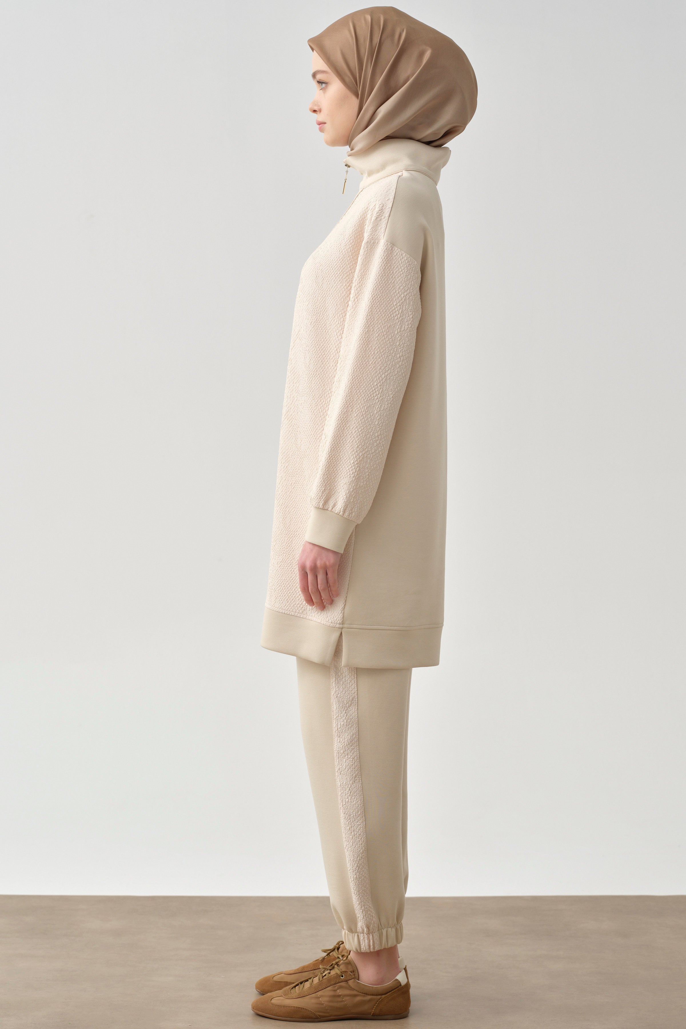 Örme Takım - Ekru TUGBA