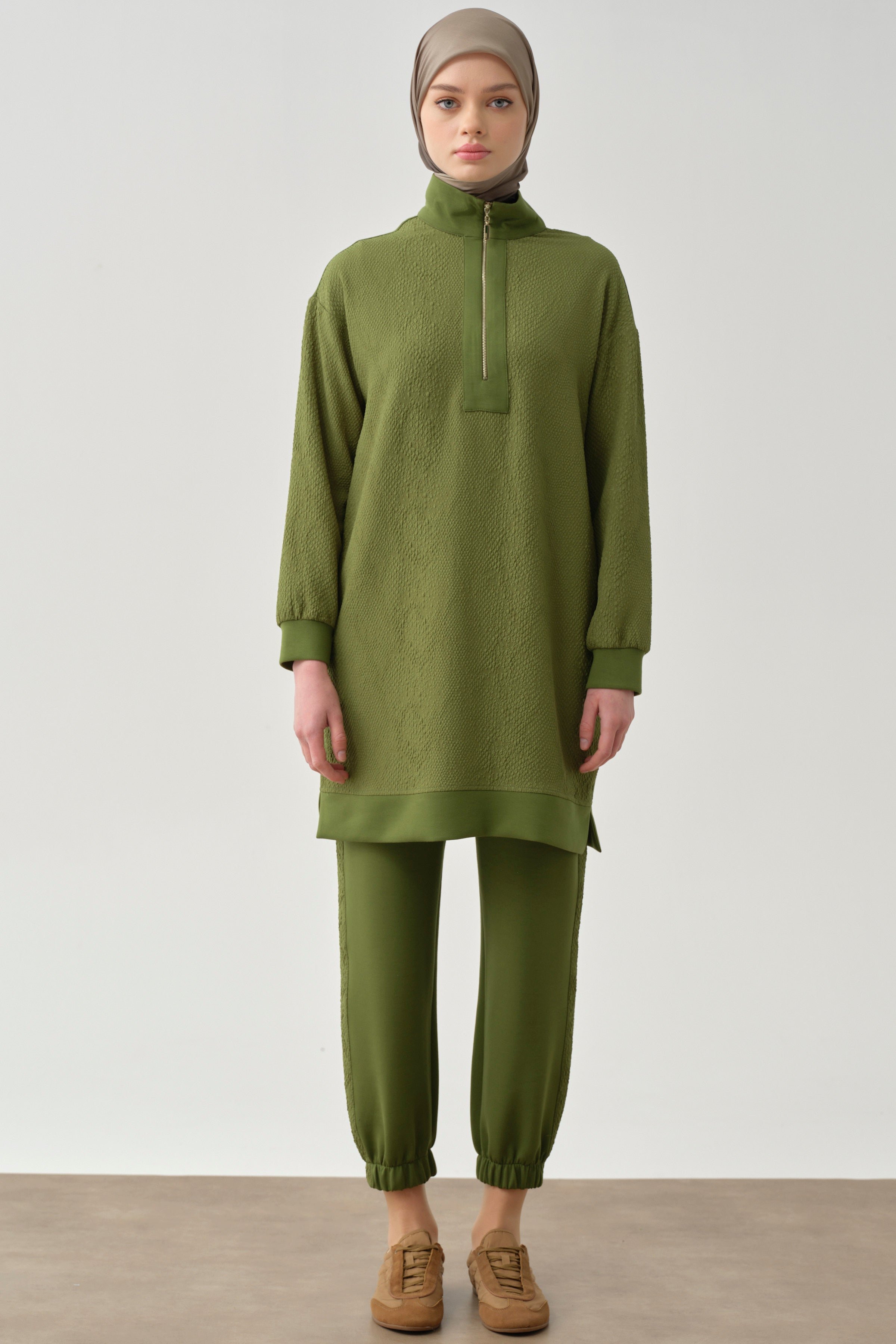 Örme Takım - Olive TUGBA