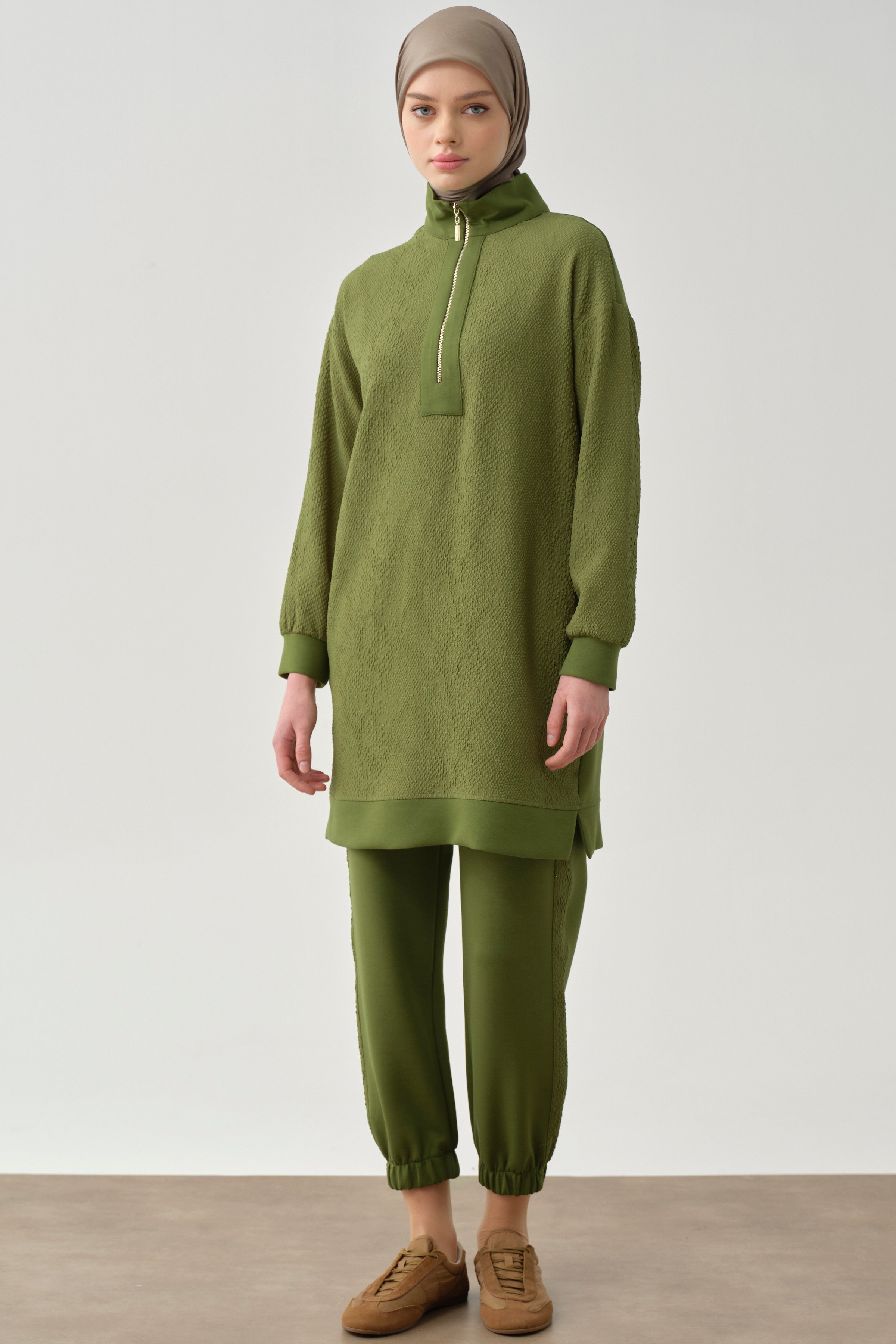 Örme Takım - Olive TUGBA