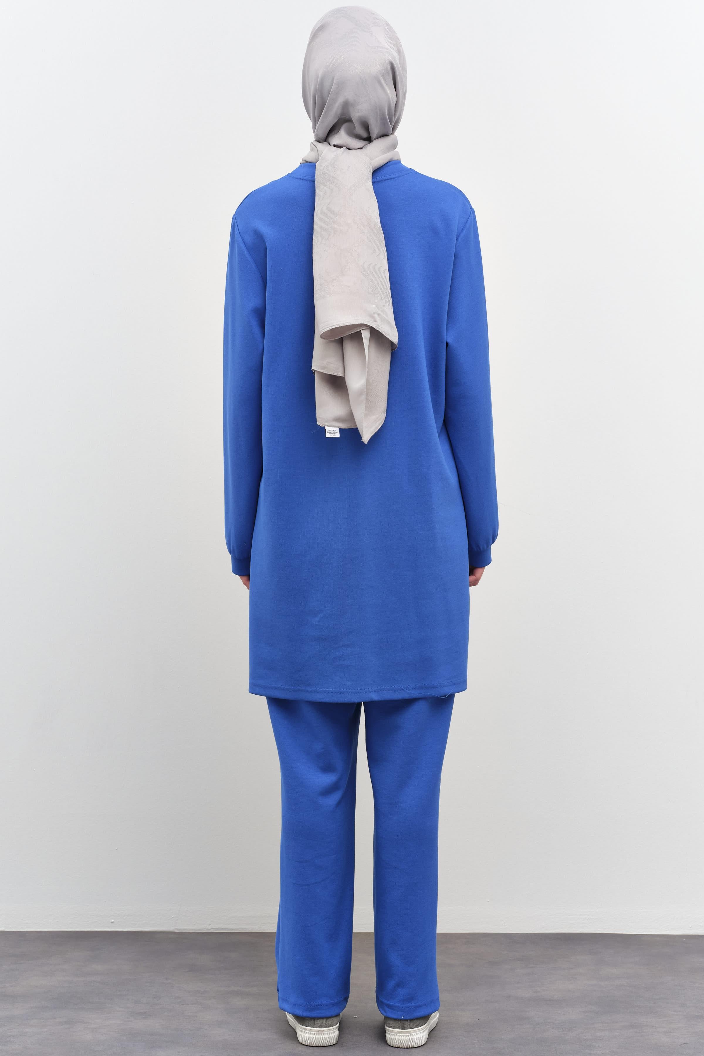 Örme Takım - Saks TUGBA