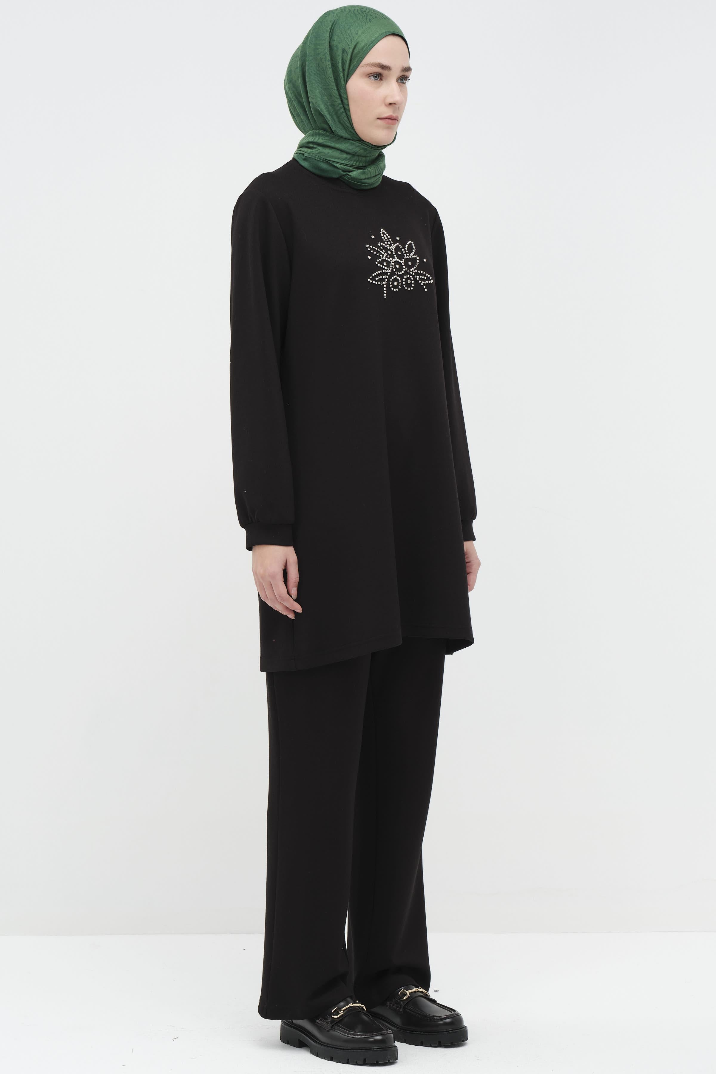 Örme Takım - Siyah TUGBA