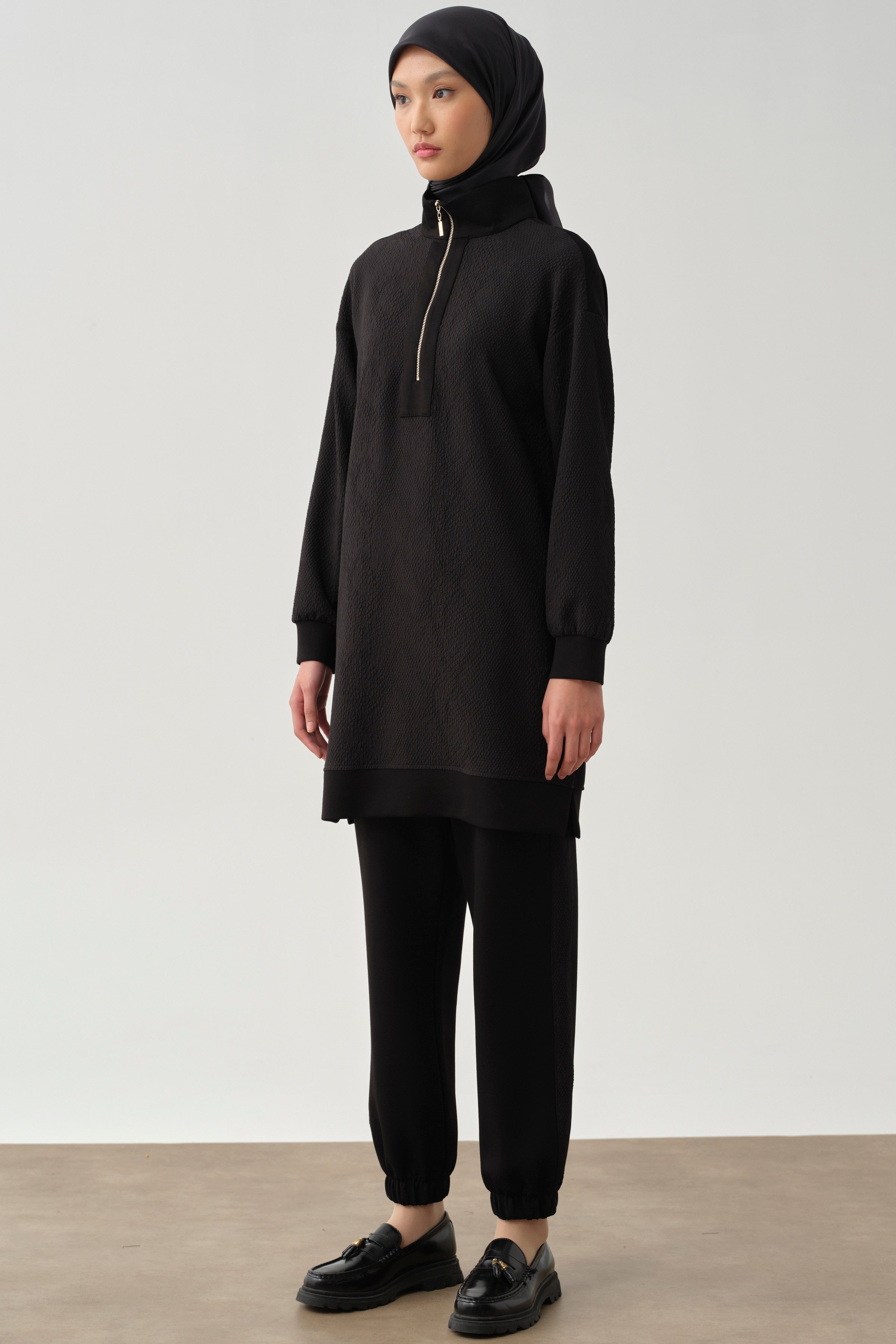 Örme Takım - Siyah TUGBA