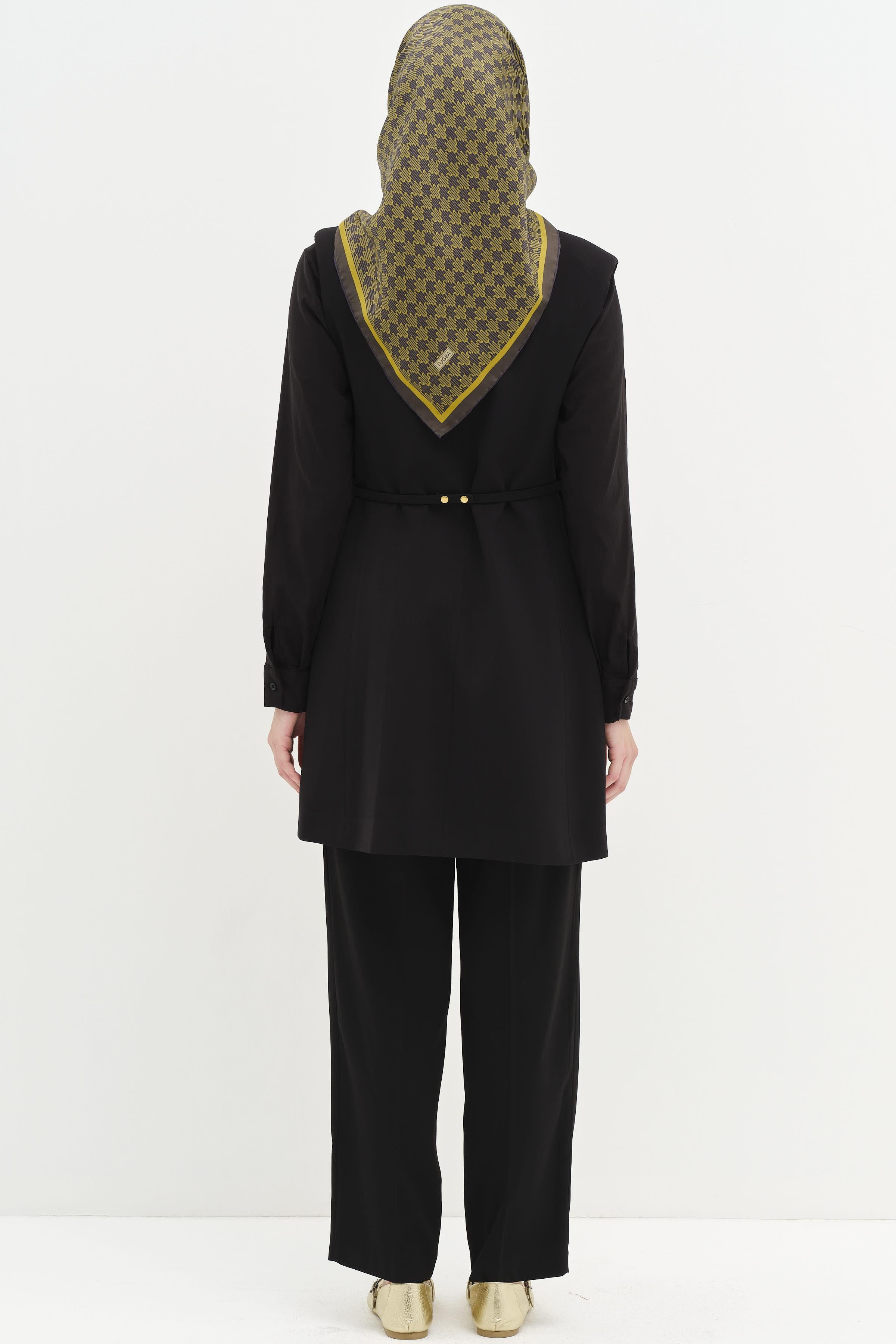 Pantolon Yelek Takım - Siyah TUGBA