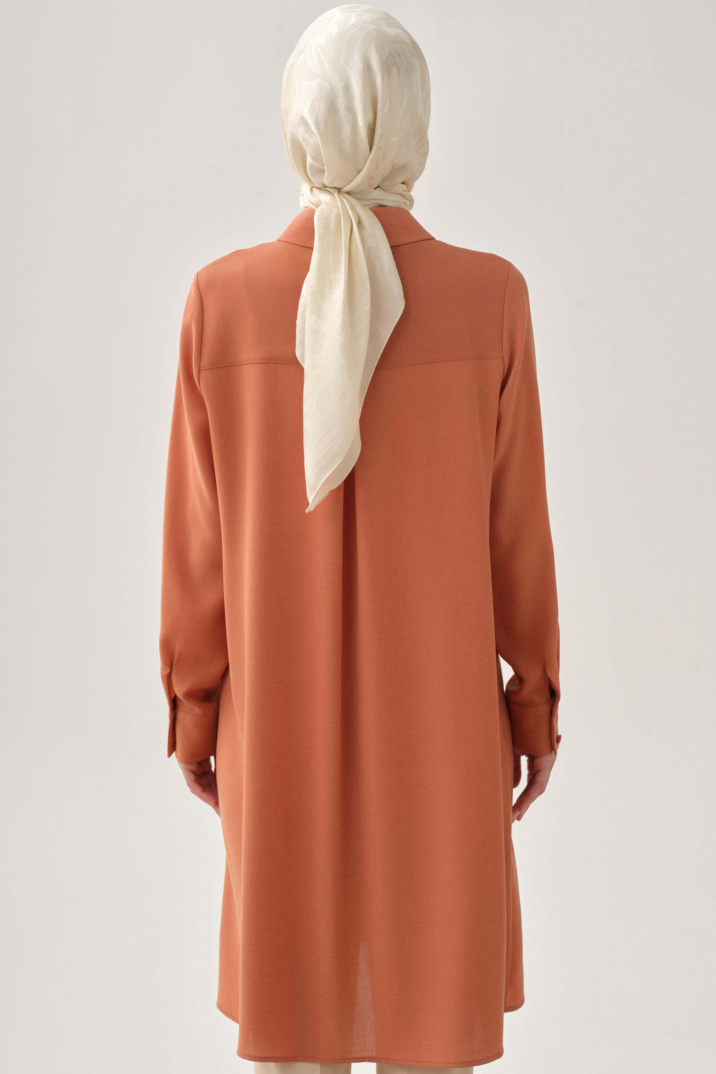 Patı Pile Detaylı Tunik - Tarçın TUGBA