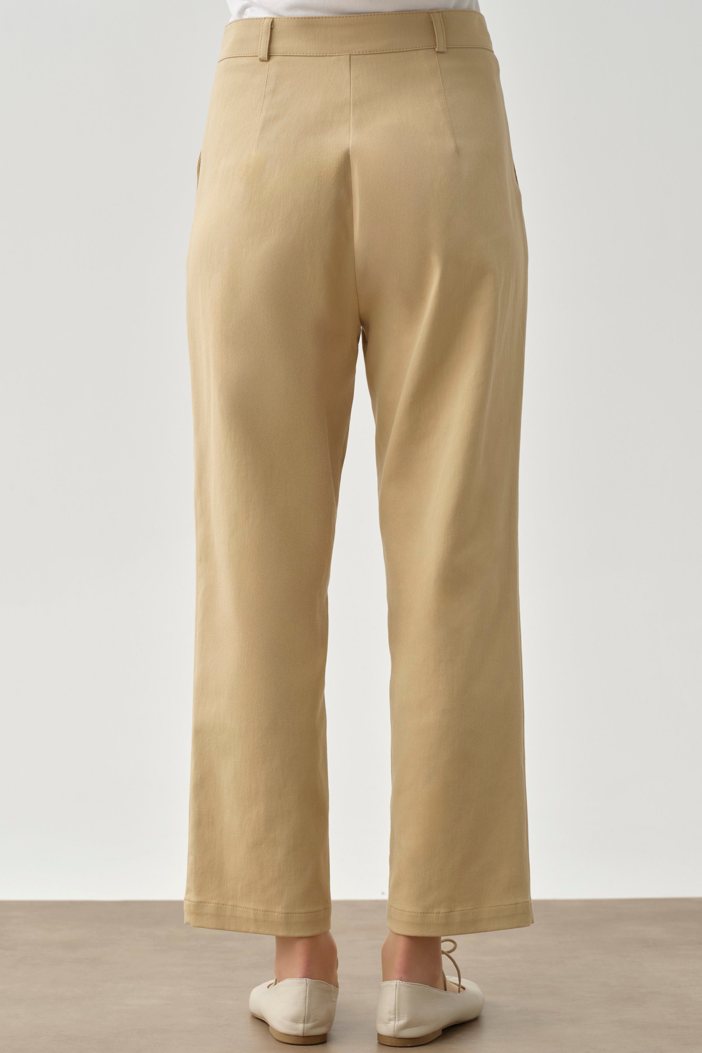 Pensli Havuç Pantolon - Bej TUGBA