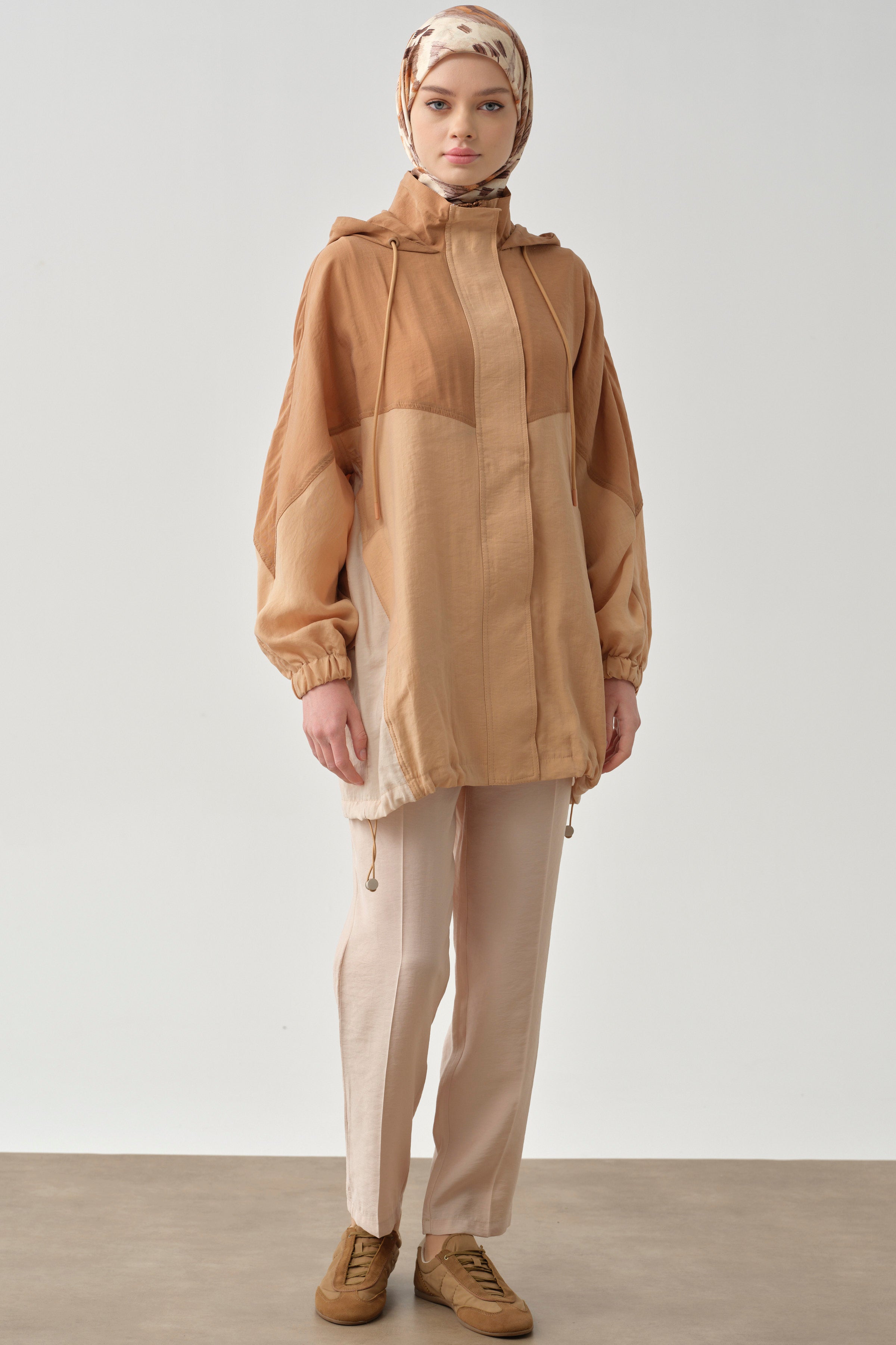 Pile Detaylı Pantolon - Bej TUGBA