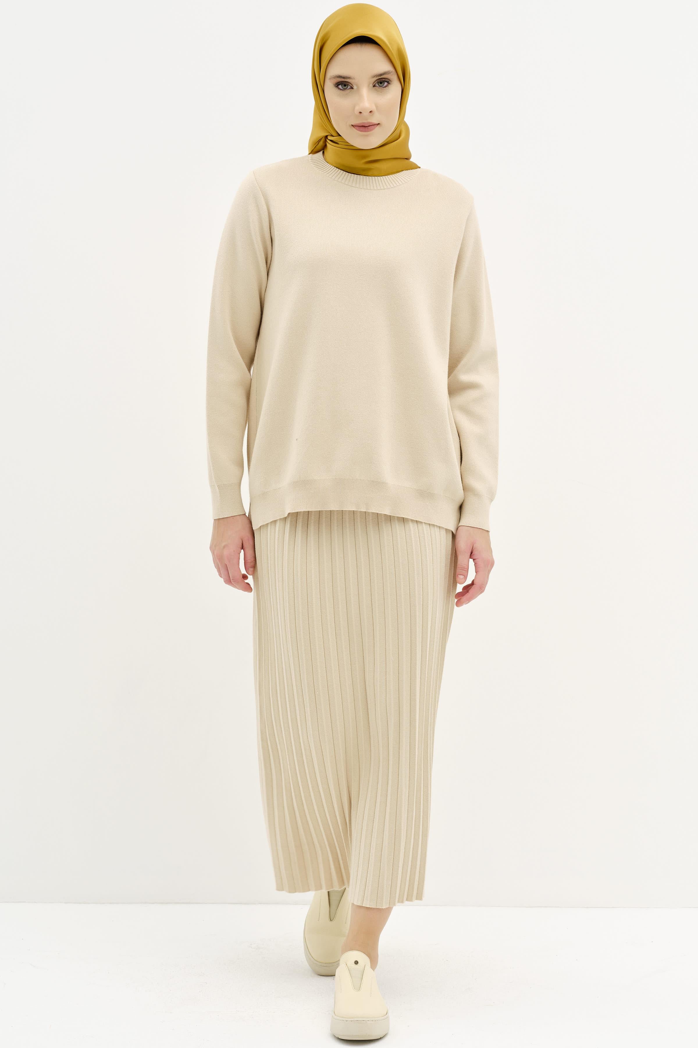 Pilise Etekli Triko Takım - Taş TUGBA