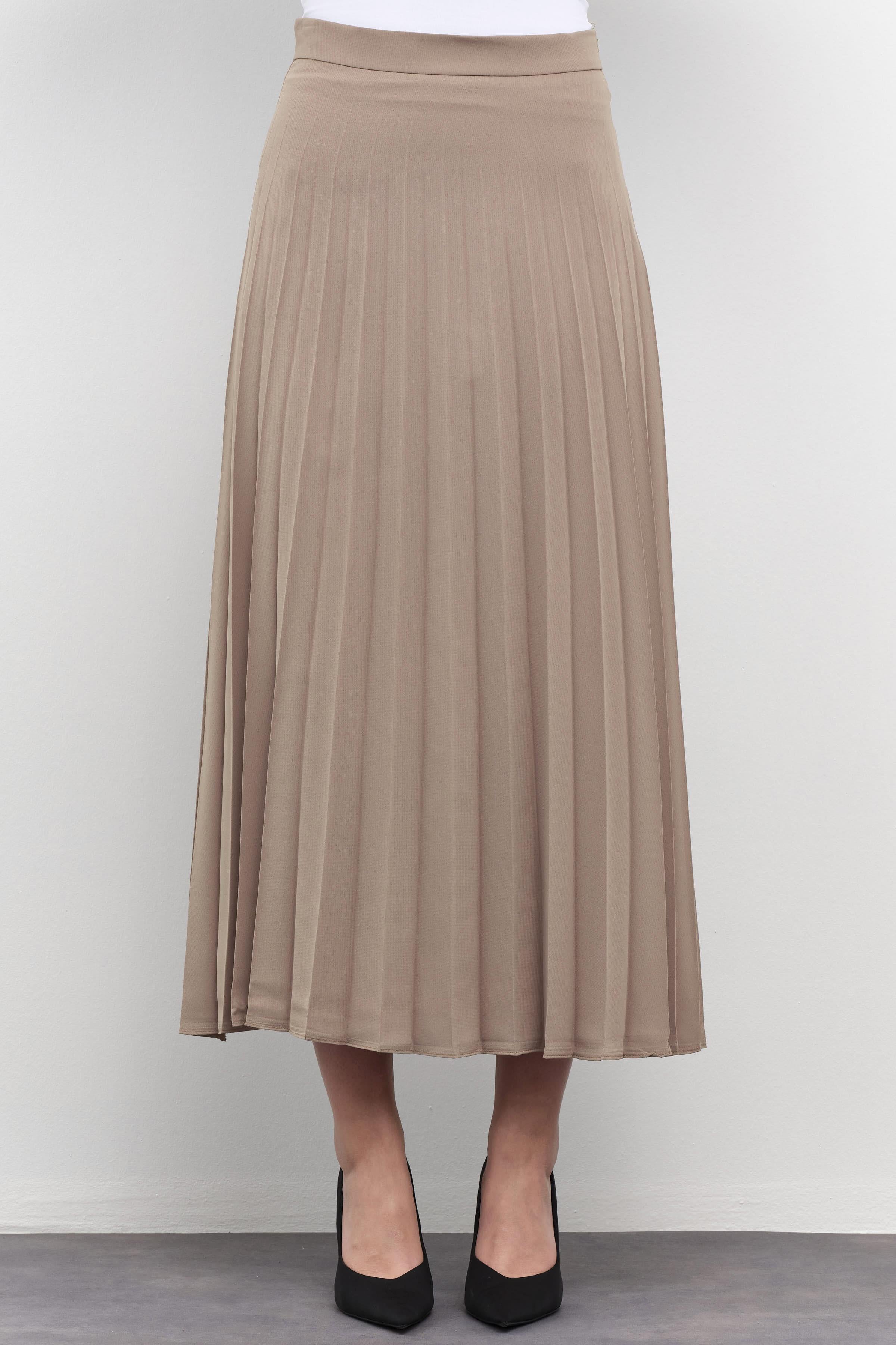 Plisoley Etek - Camel TUGBA