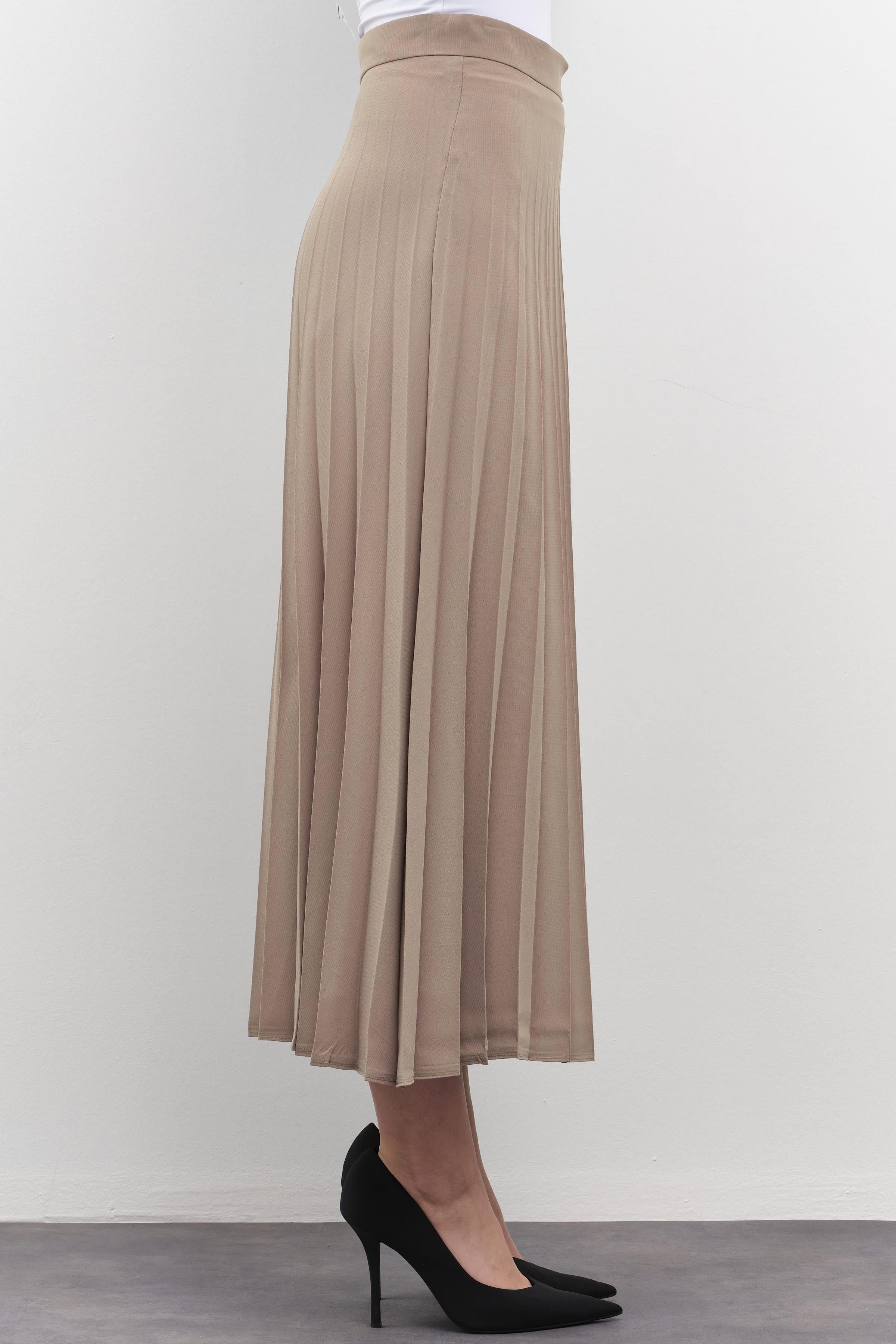 Plisoley Etek - Camel TUGBA