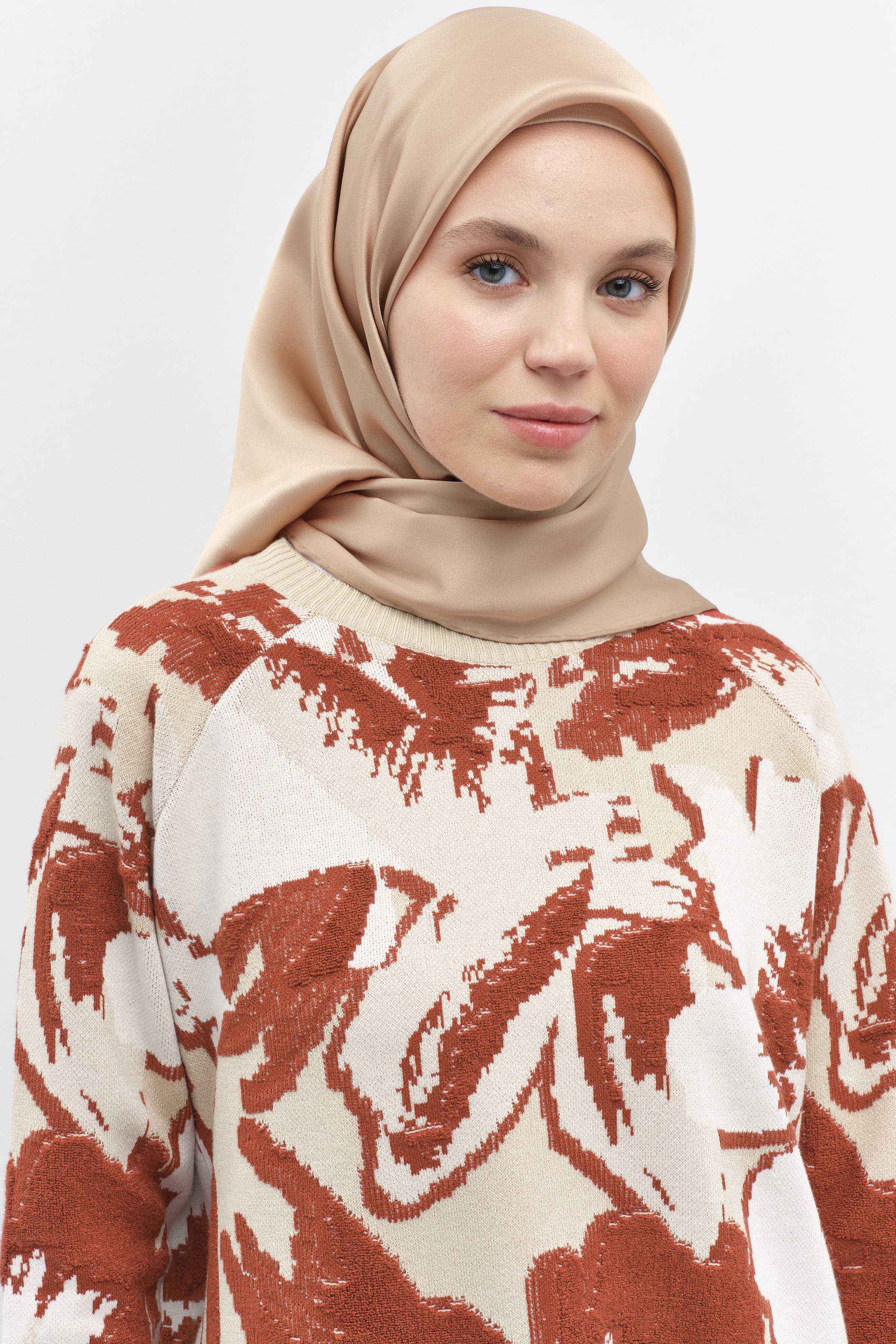 Reglan Kollu Triko Tunik - Turuncu TUGBA