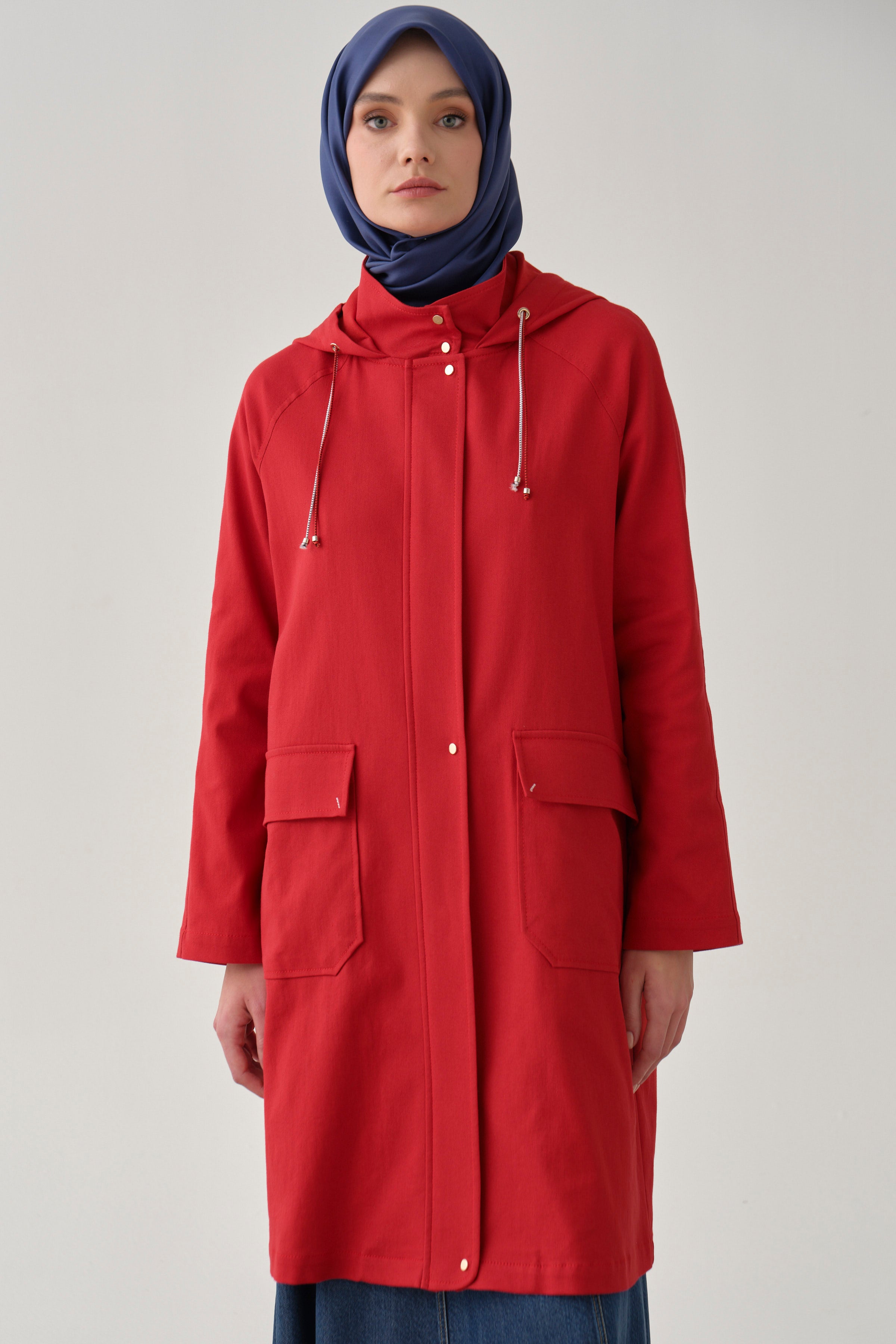 Reglan Kollu Yağmurluk - Mercan TUGBA