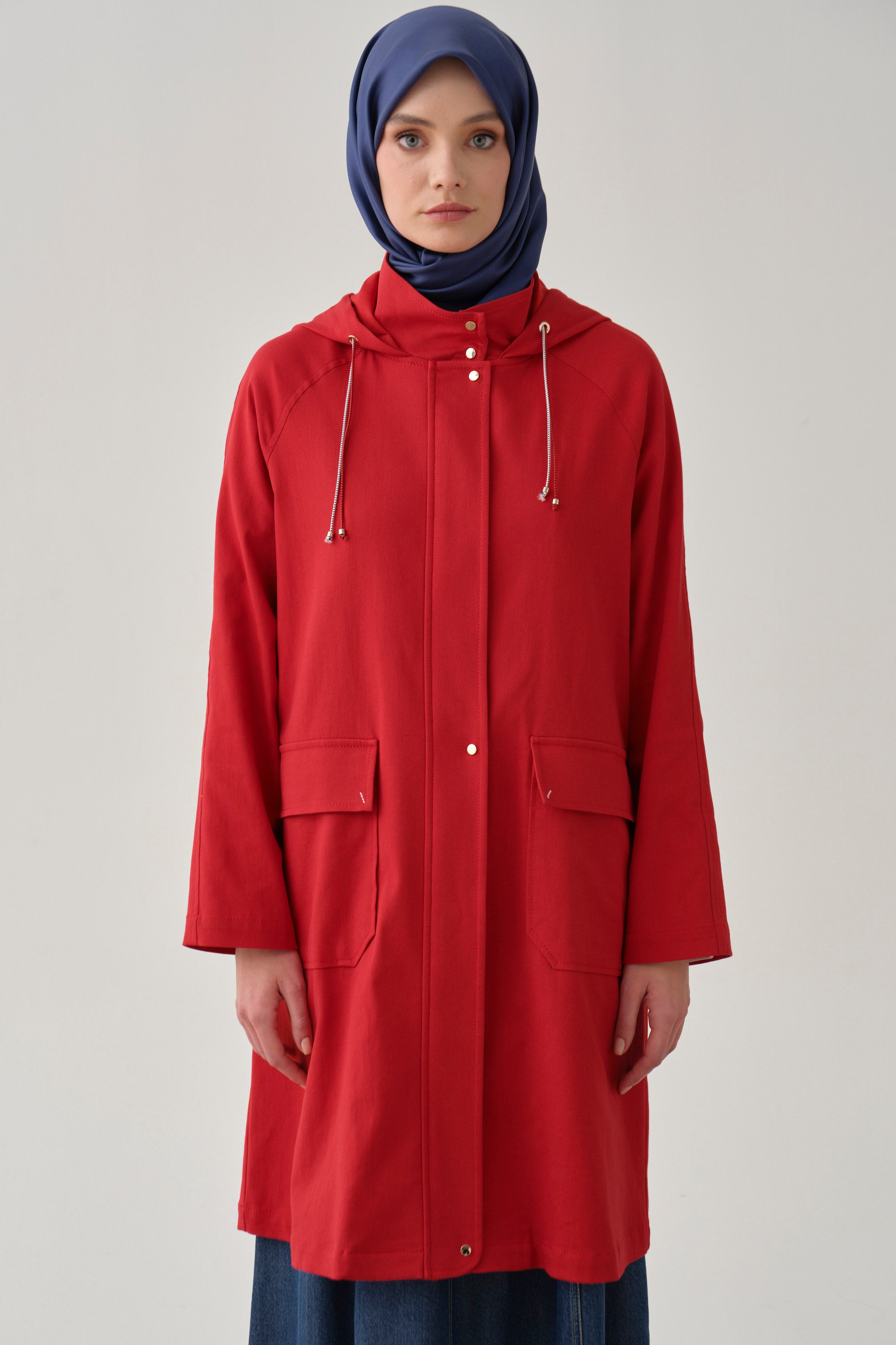 Reglan Kollu Yağmurluk - Mercan TUGBA