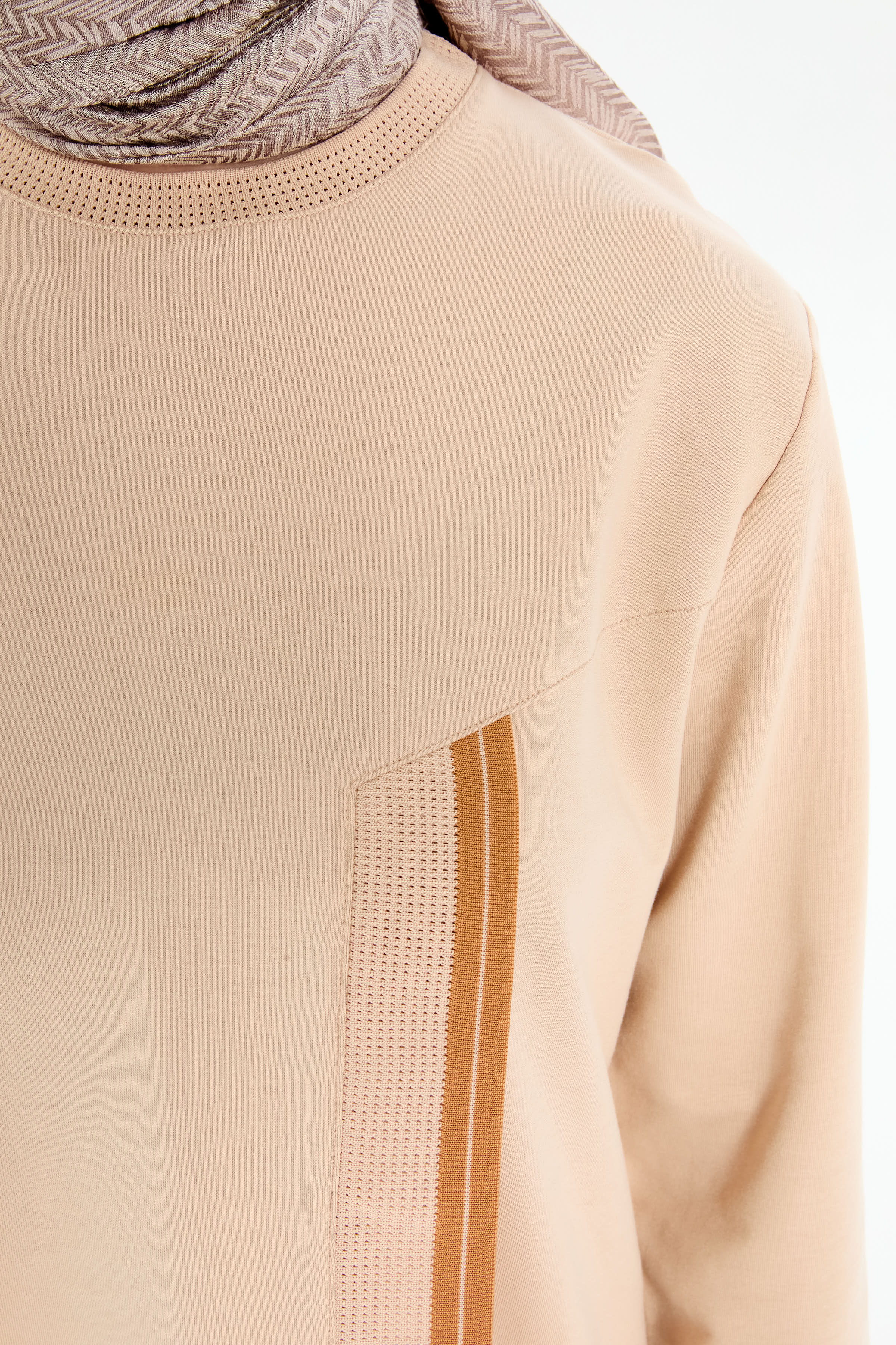 Ribana Detaylı Örme Takım - Bej - Camel TUGBA