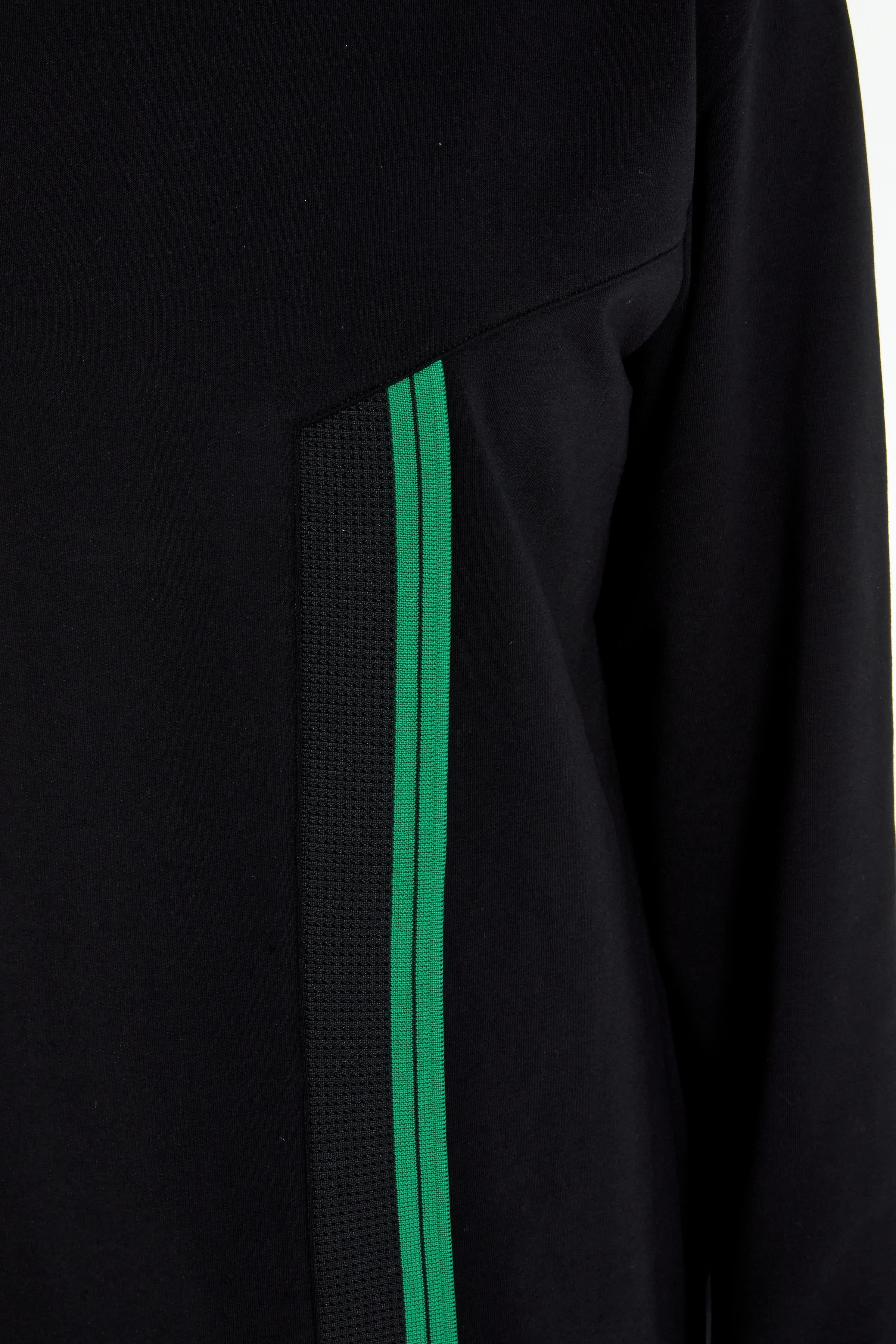 Ribana Detaylı Örme Takım - Siyah - Yeşil TUGBA