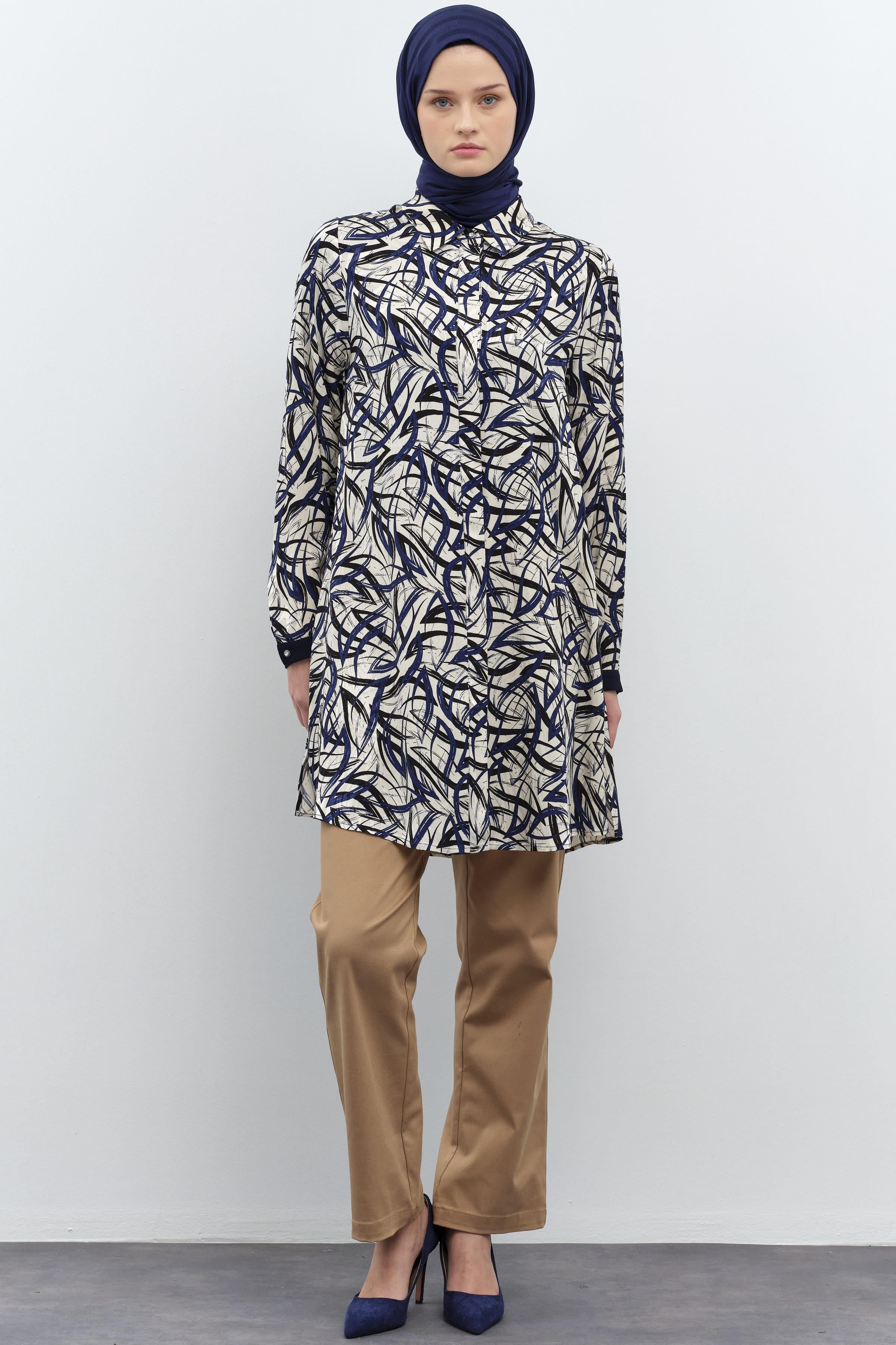 Rivet Detaylı Kanvas Pantolon - Camel TUGBA