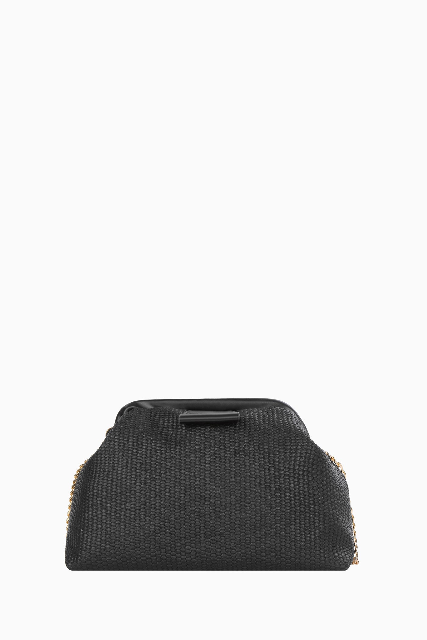 Sepet Örgü Detaylı Çanta - Siyah TUGBA