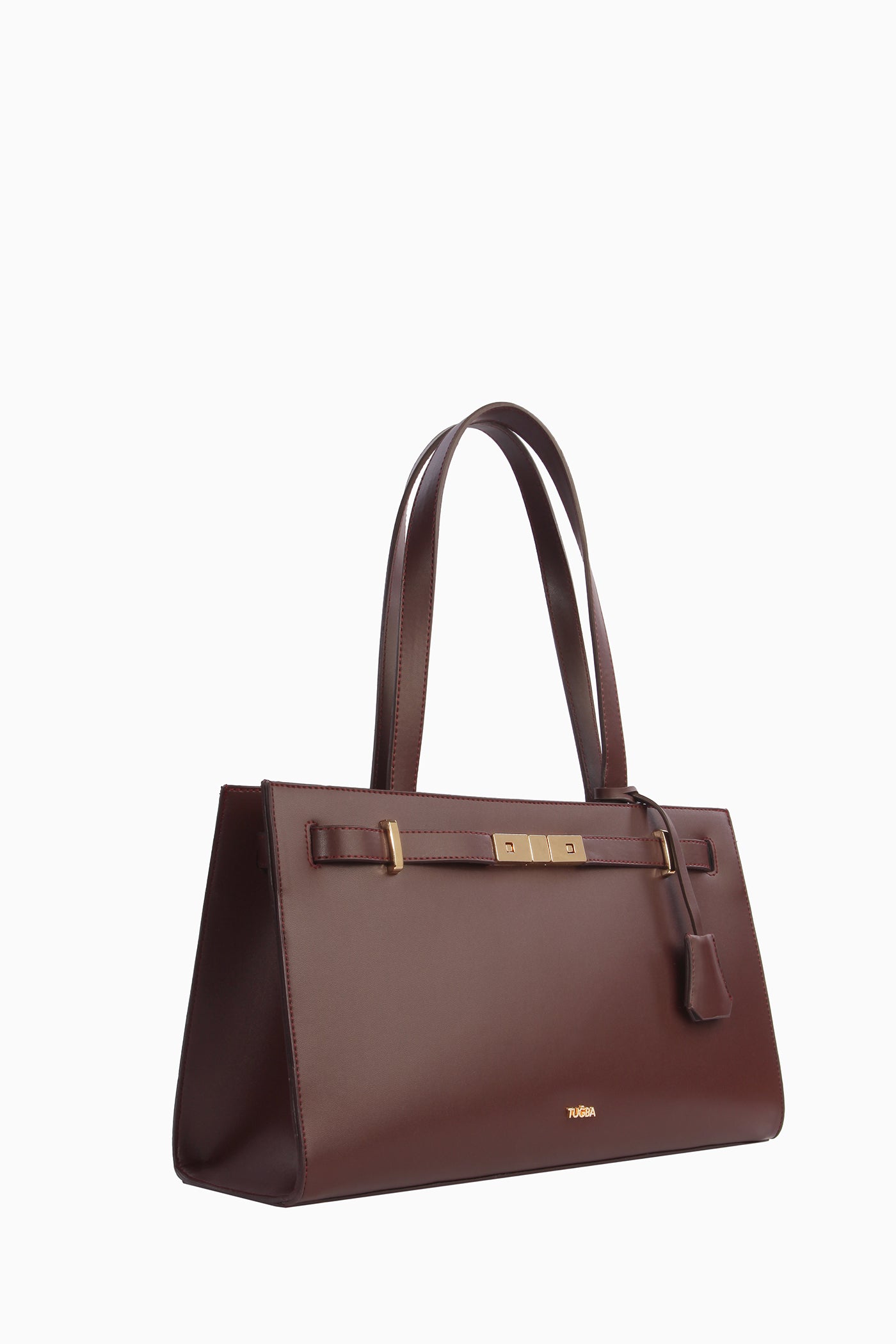 Şerit Kemer Detaylı Çanta - Bordo TUGBA