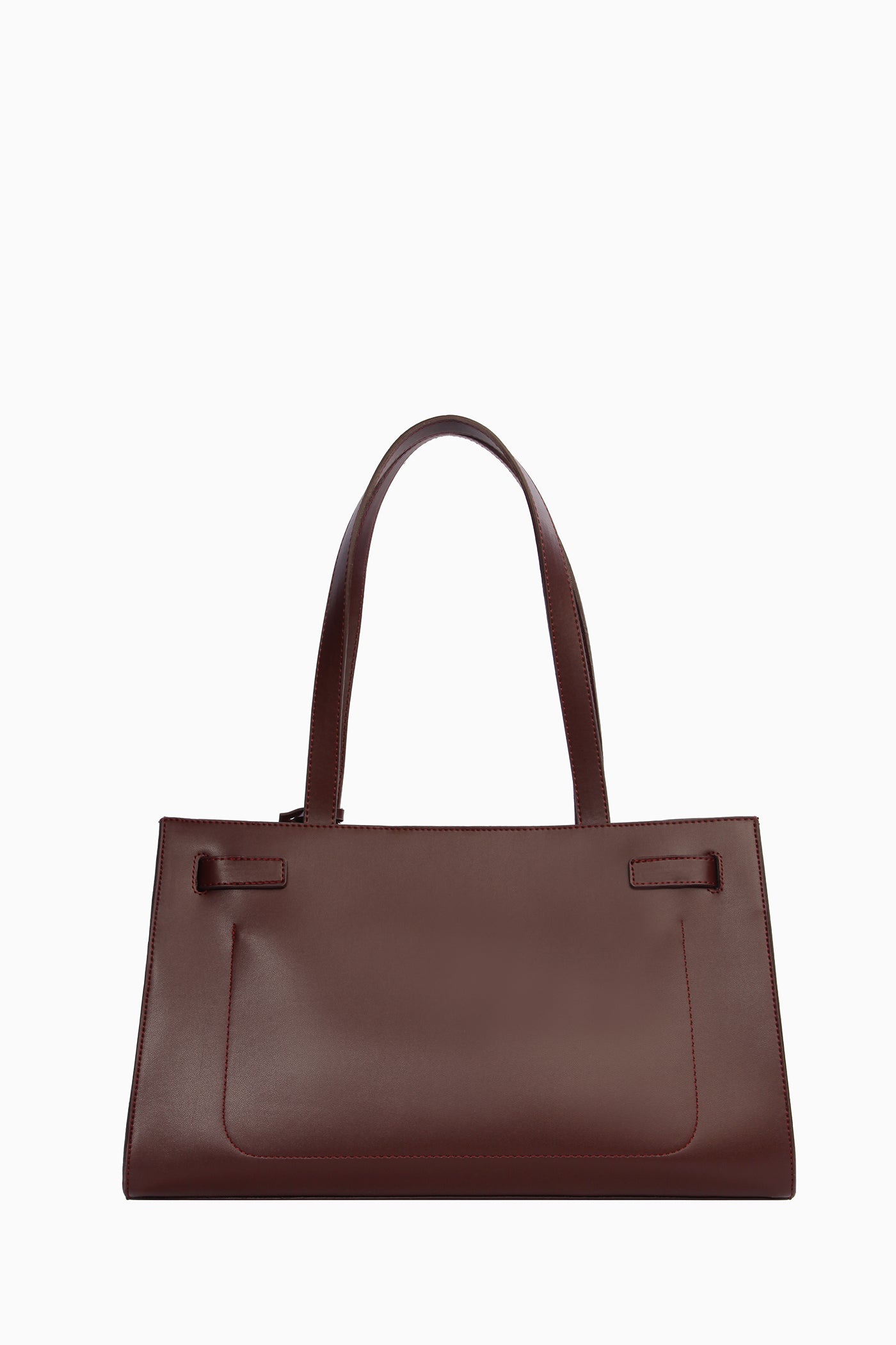 Şerit Kemer Detaylı Çanta - Bordo TUGBA