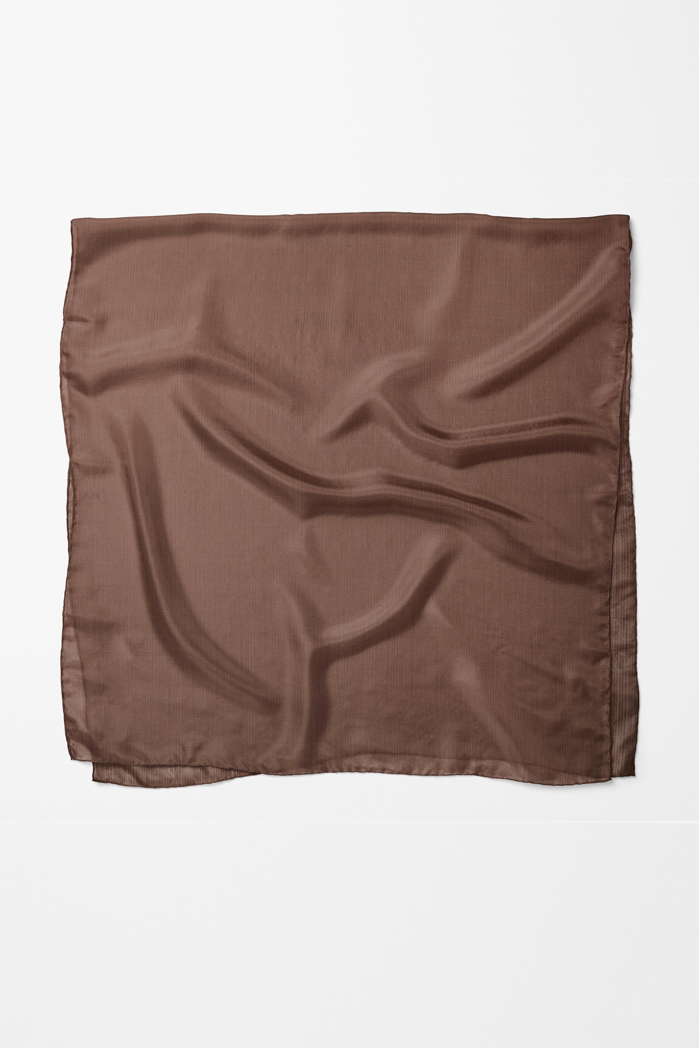 Şifon Eşarp - Kahve TUGBA