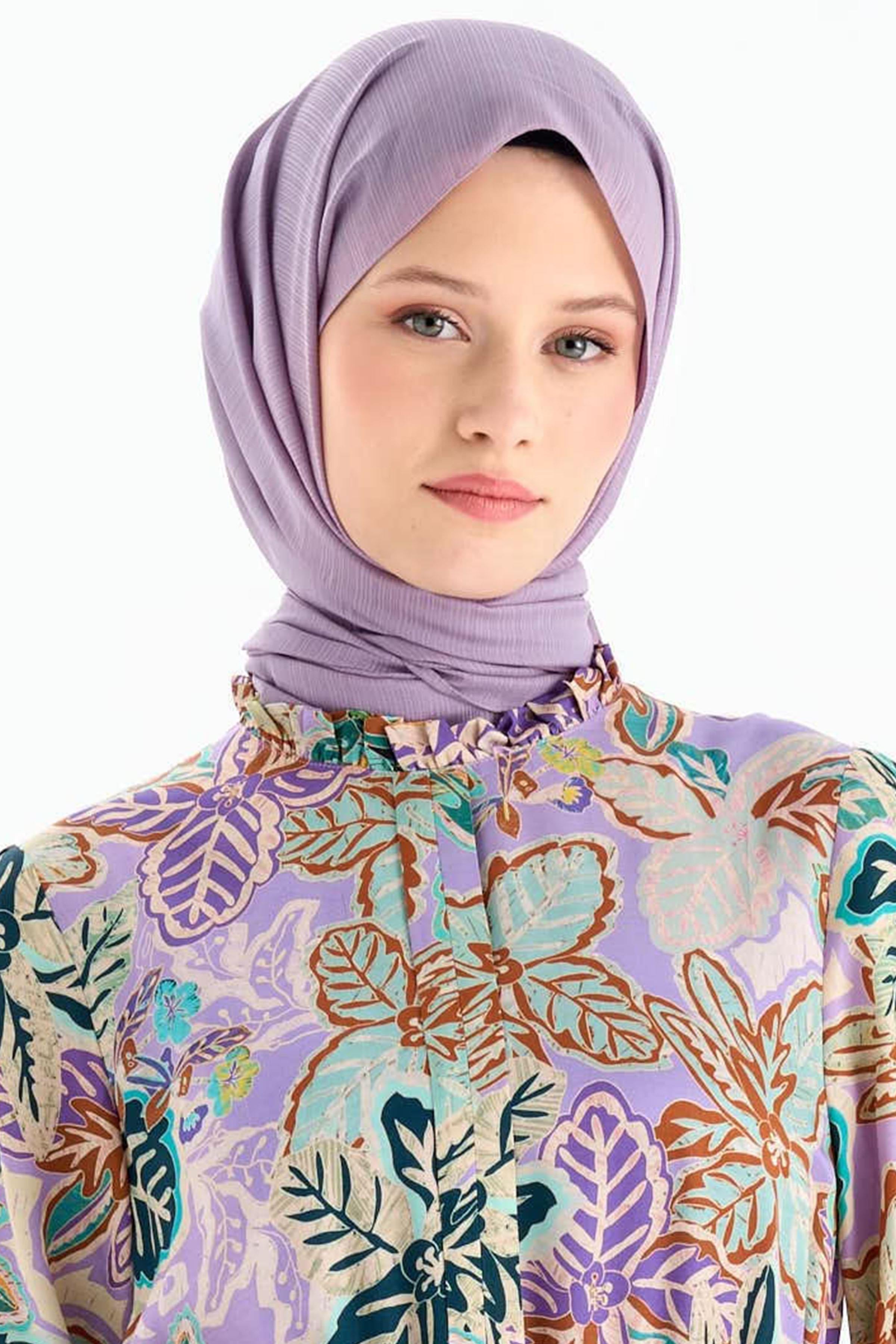 Şifon Şal - Lila TUGBA