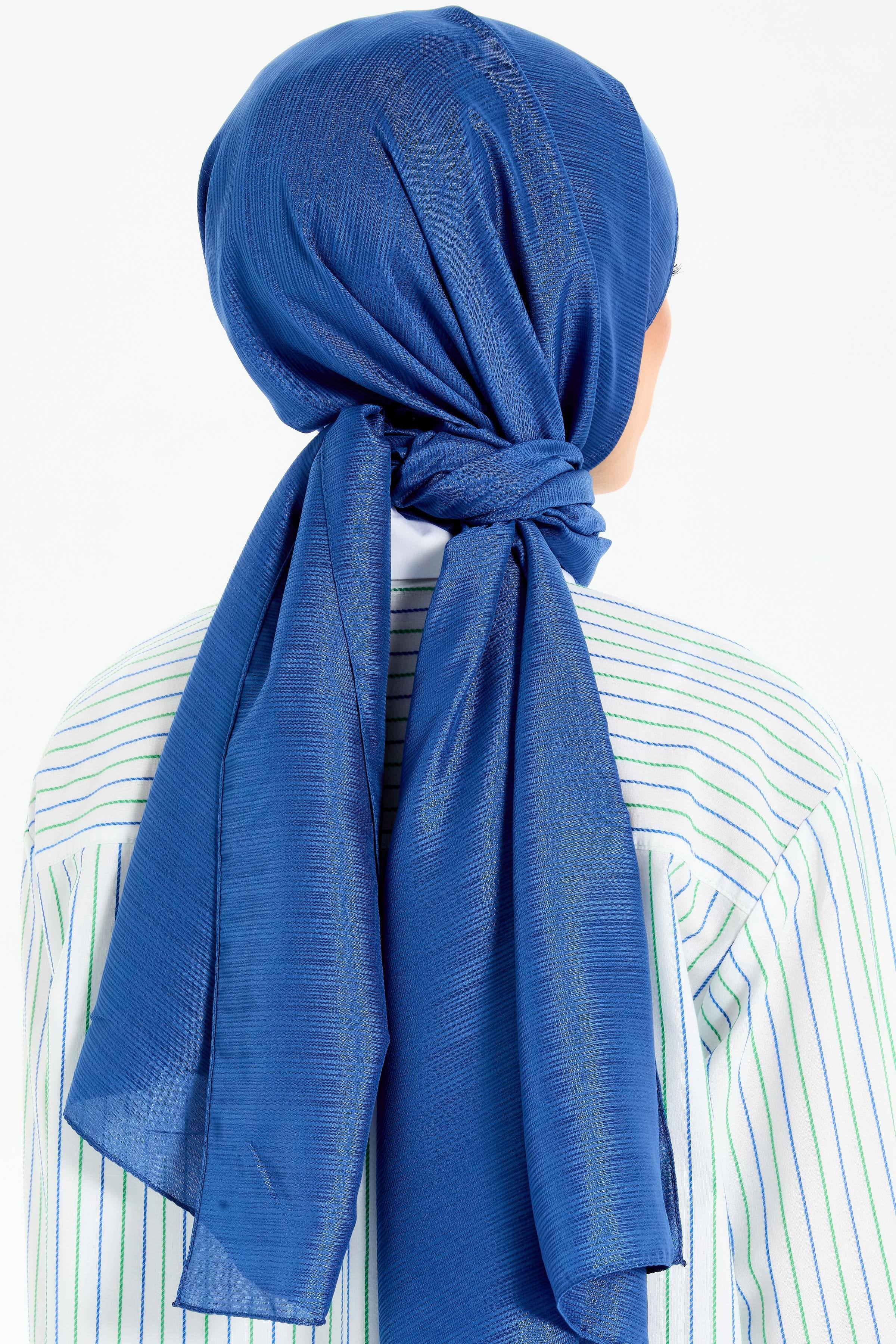 Şifon Şal - Mavi TUGBA