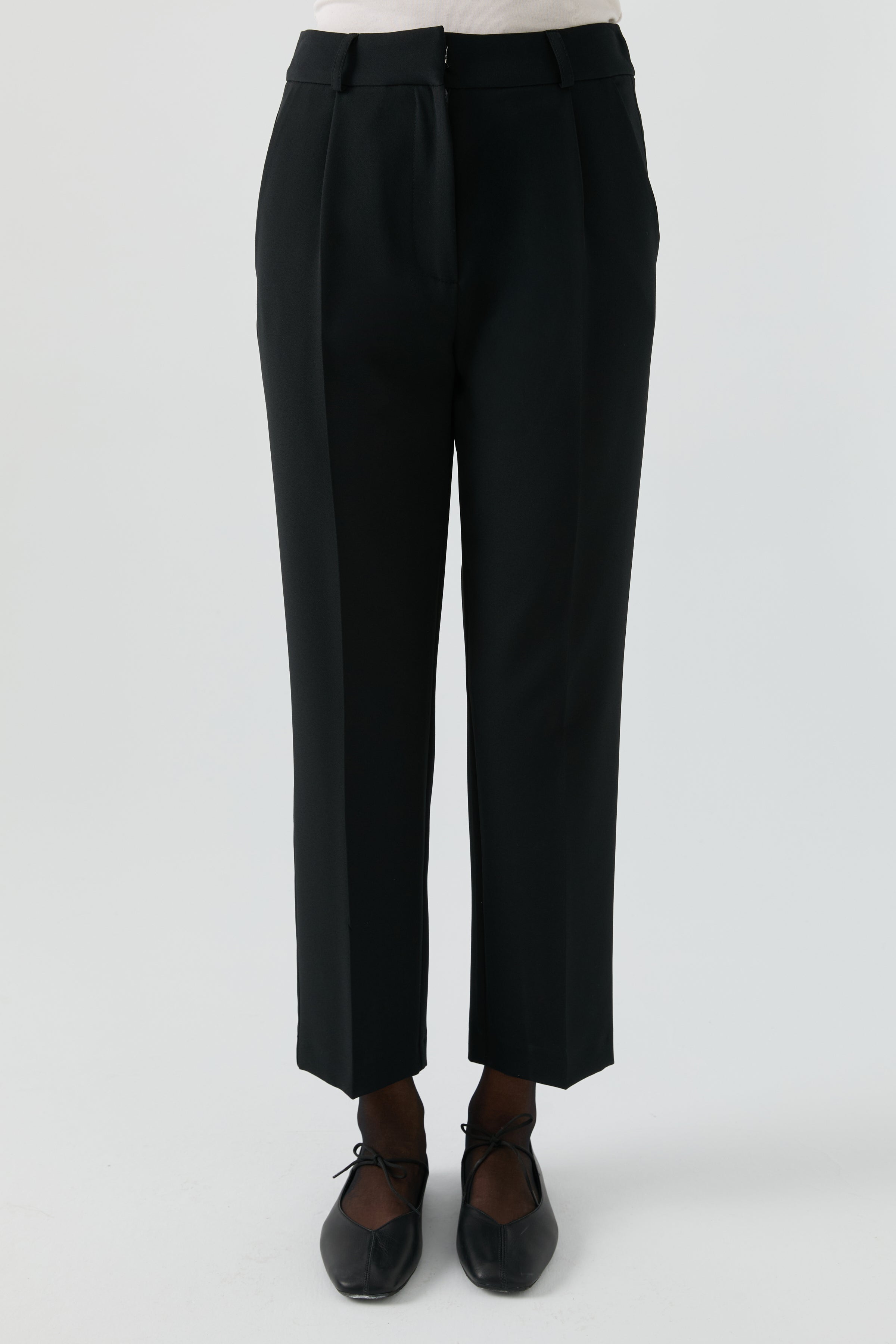 Tek Pile Basic Pantolon - Siyah TUGBA