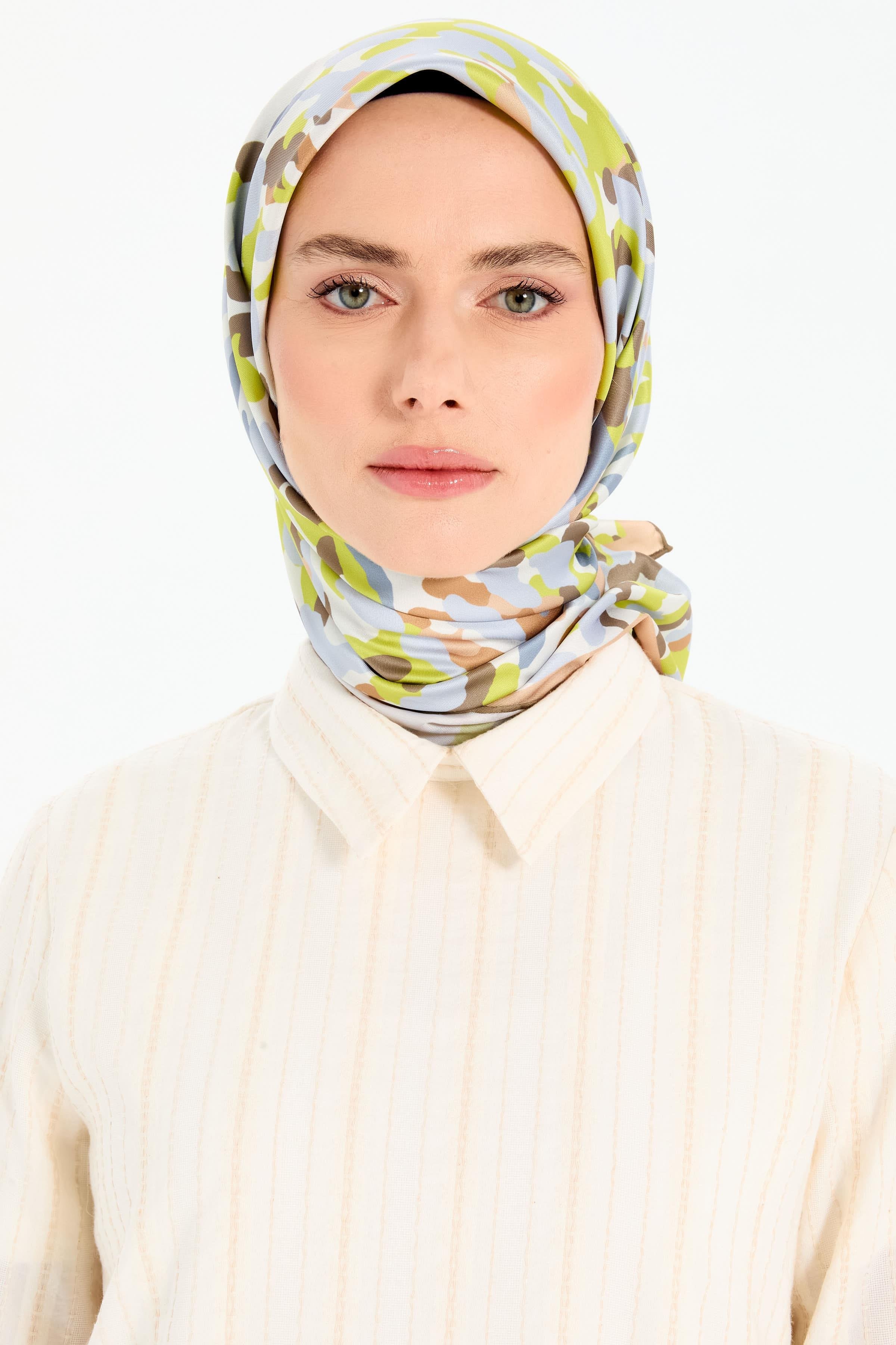 Soyut Desen Stil Eşarp - Asit TUGBA