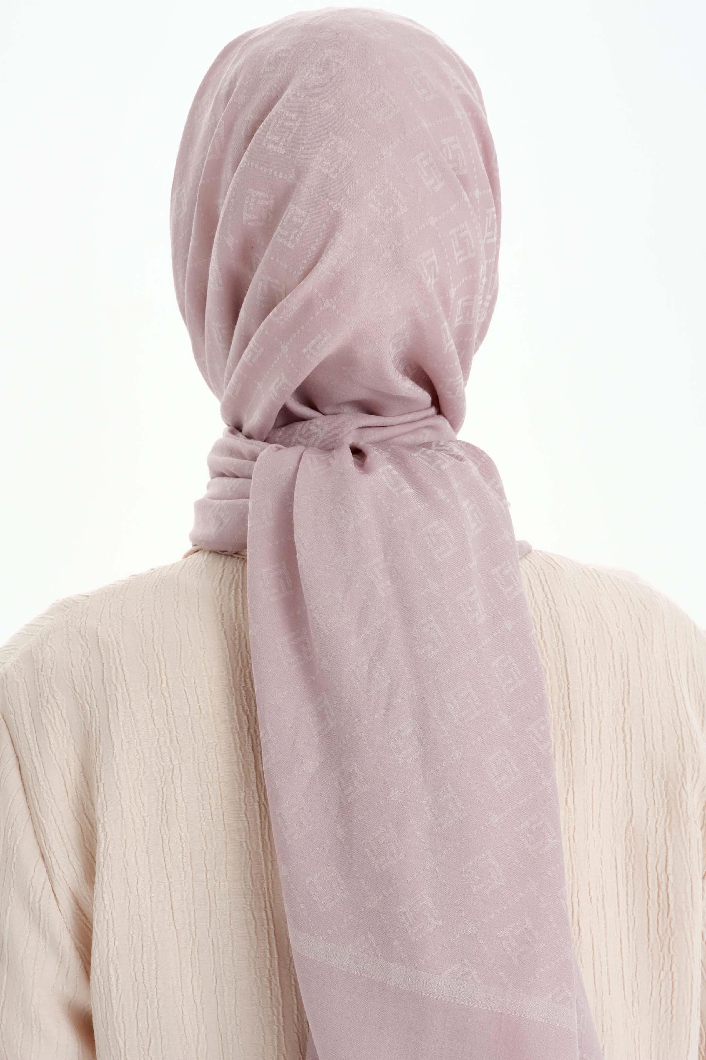 T Logo Pamuk Şal - Lila TUGBA