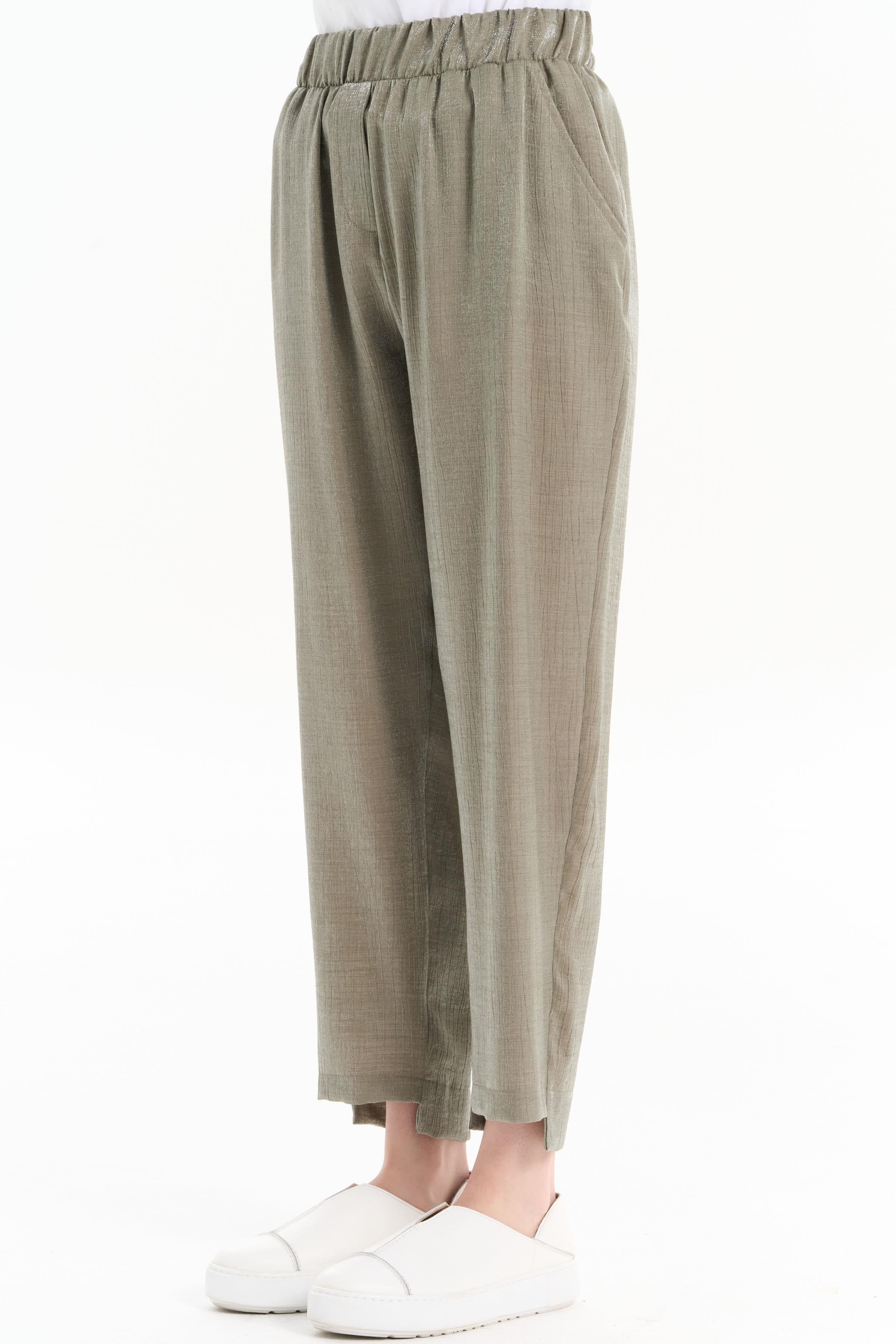 Taş Detaylı Tunik Pantolon Takım - Yeşil TUĞBA