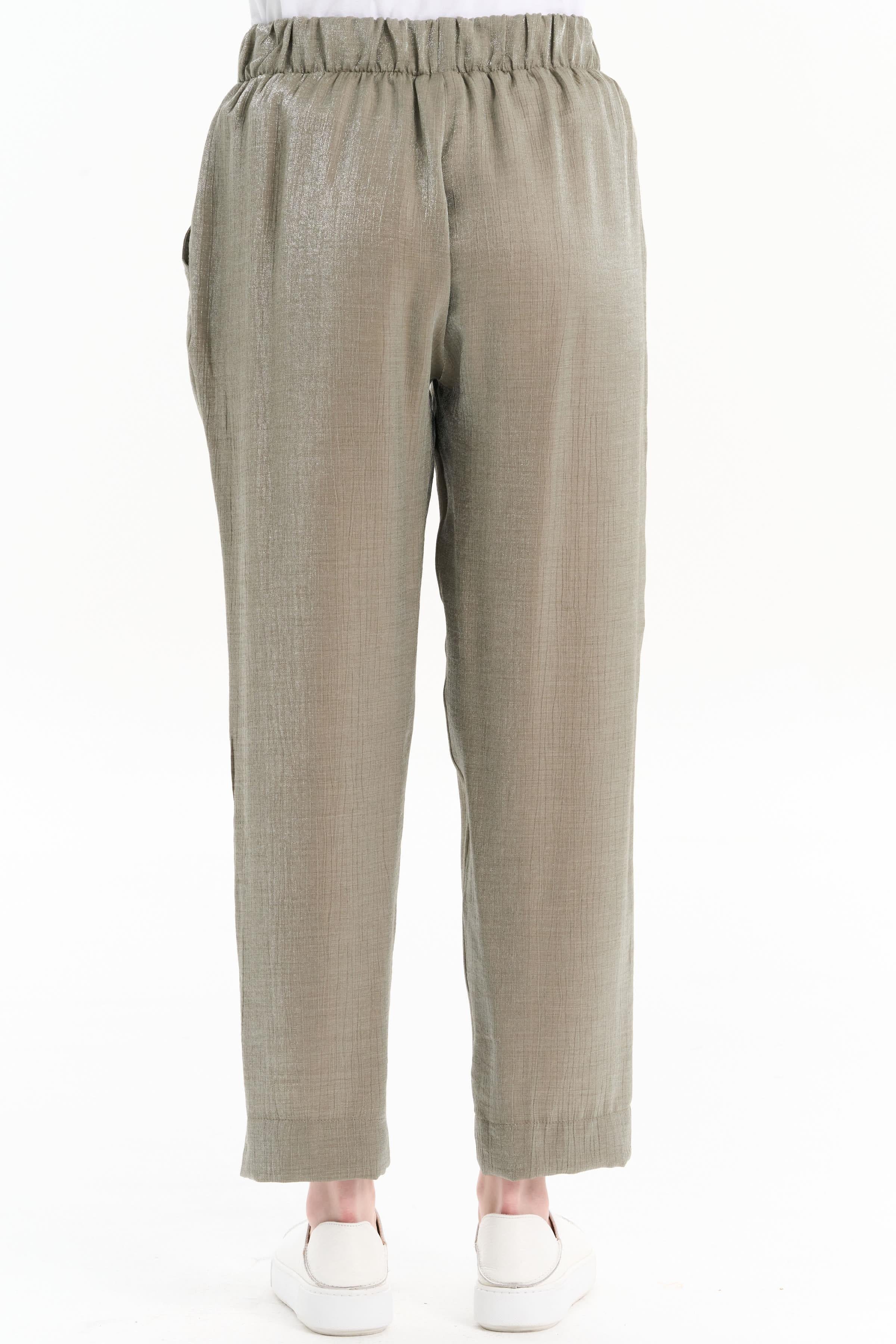 Taş Detaylı Tunik Pantolon Takım - Yeşil TUĞBA