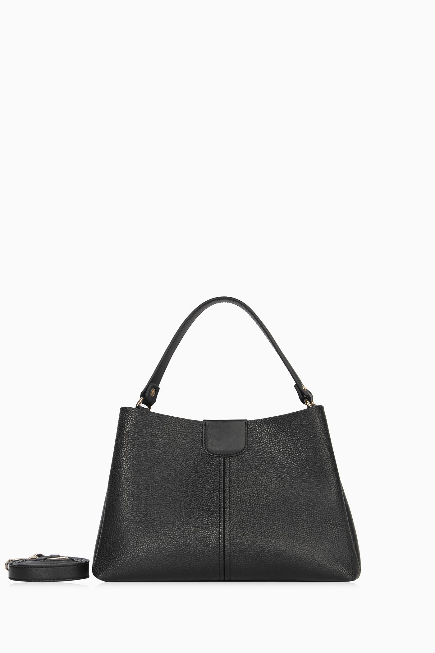 Tek Askılı Üçgen Çanta - Siyah TUGBA