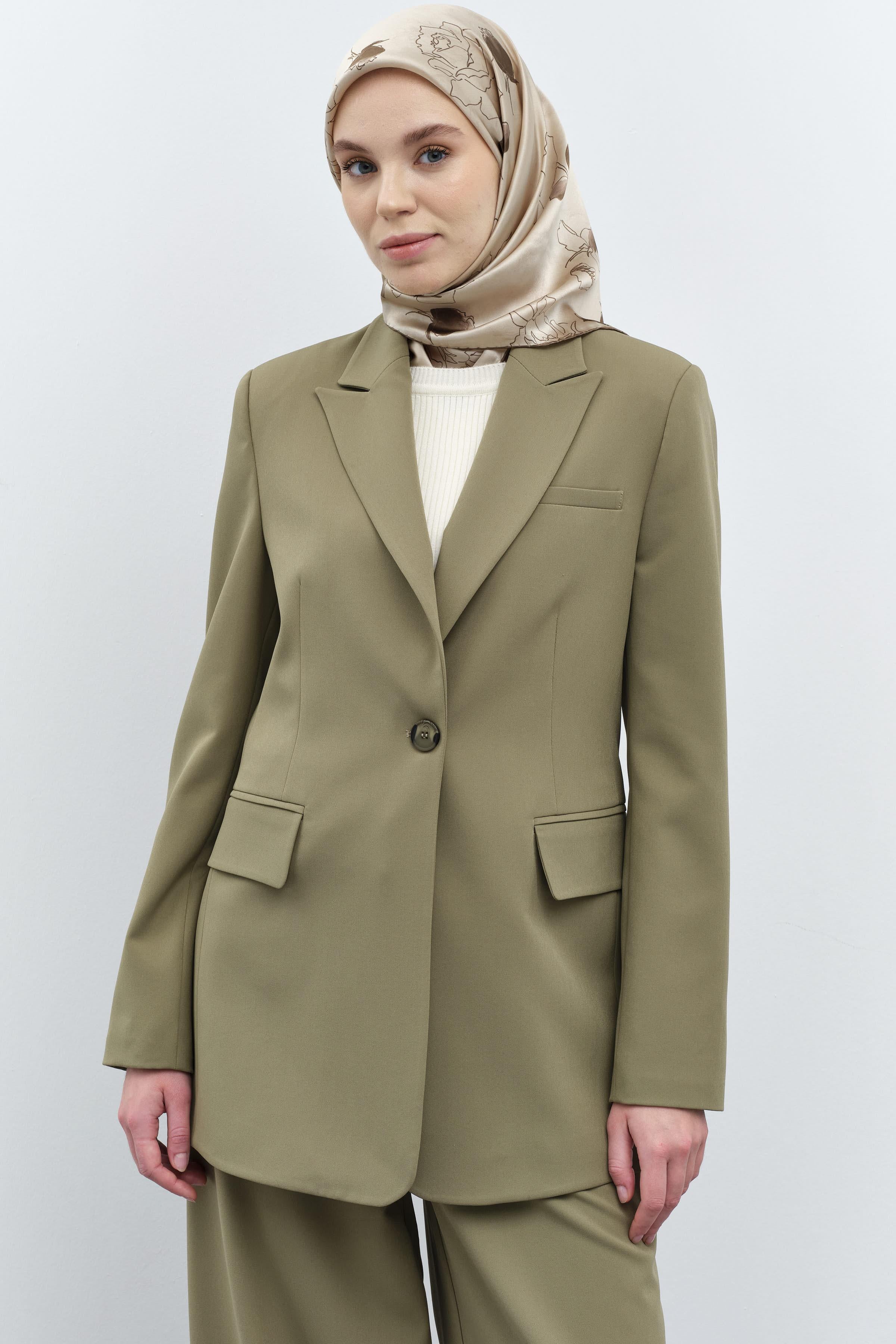 Tek Düğmeli Ceket Pantolon Takım - Çağla TUGBA