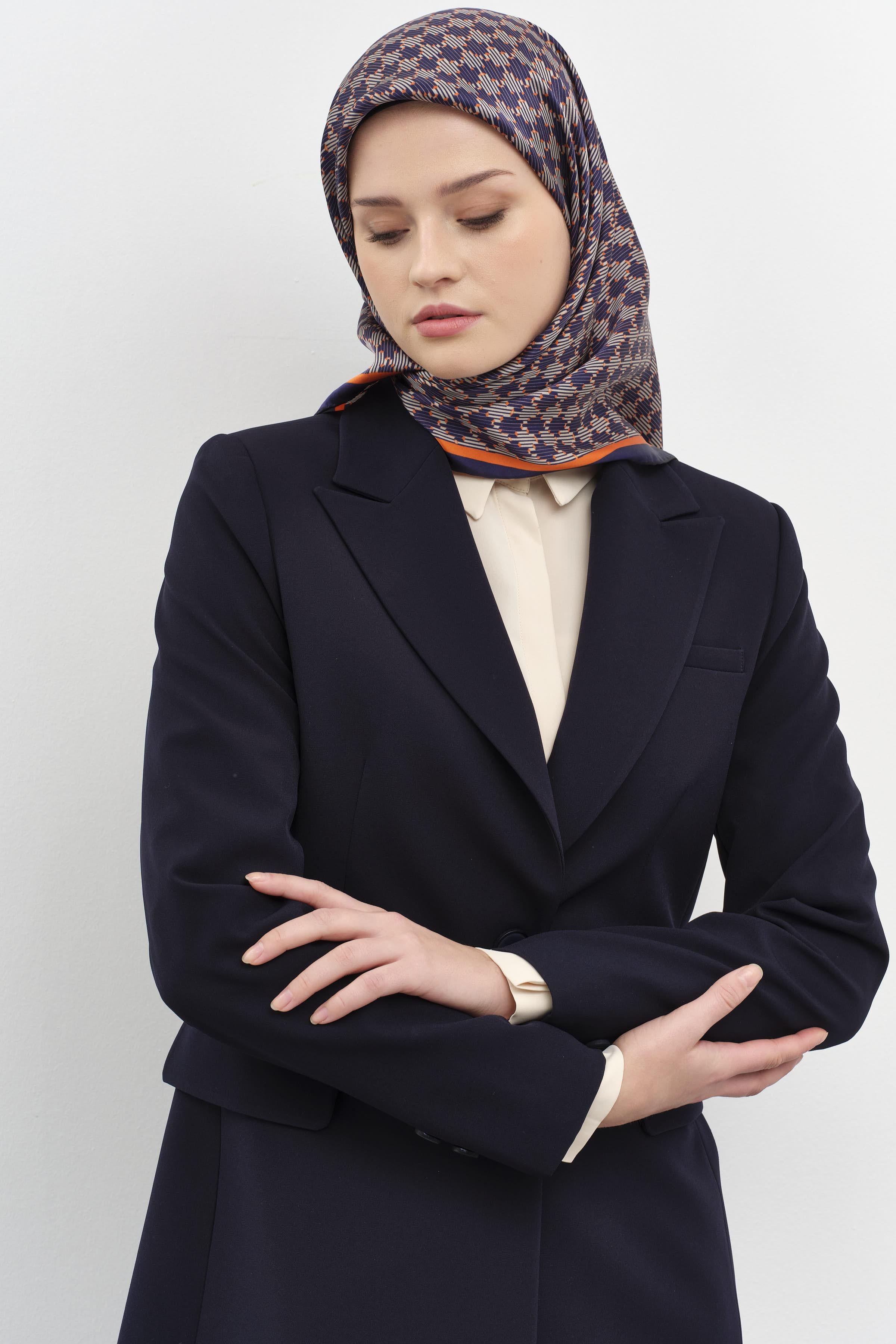 Tek Düğmeli Ceket Pantolon Takım - Lacivert TUGBA