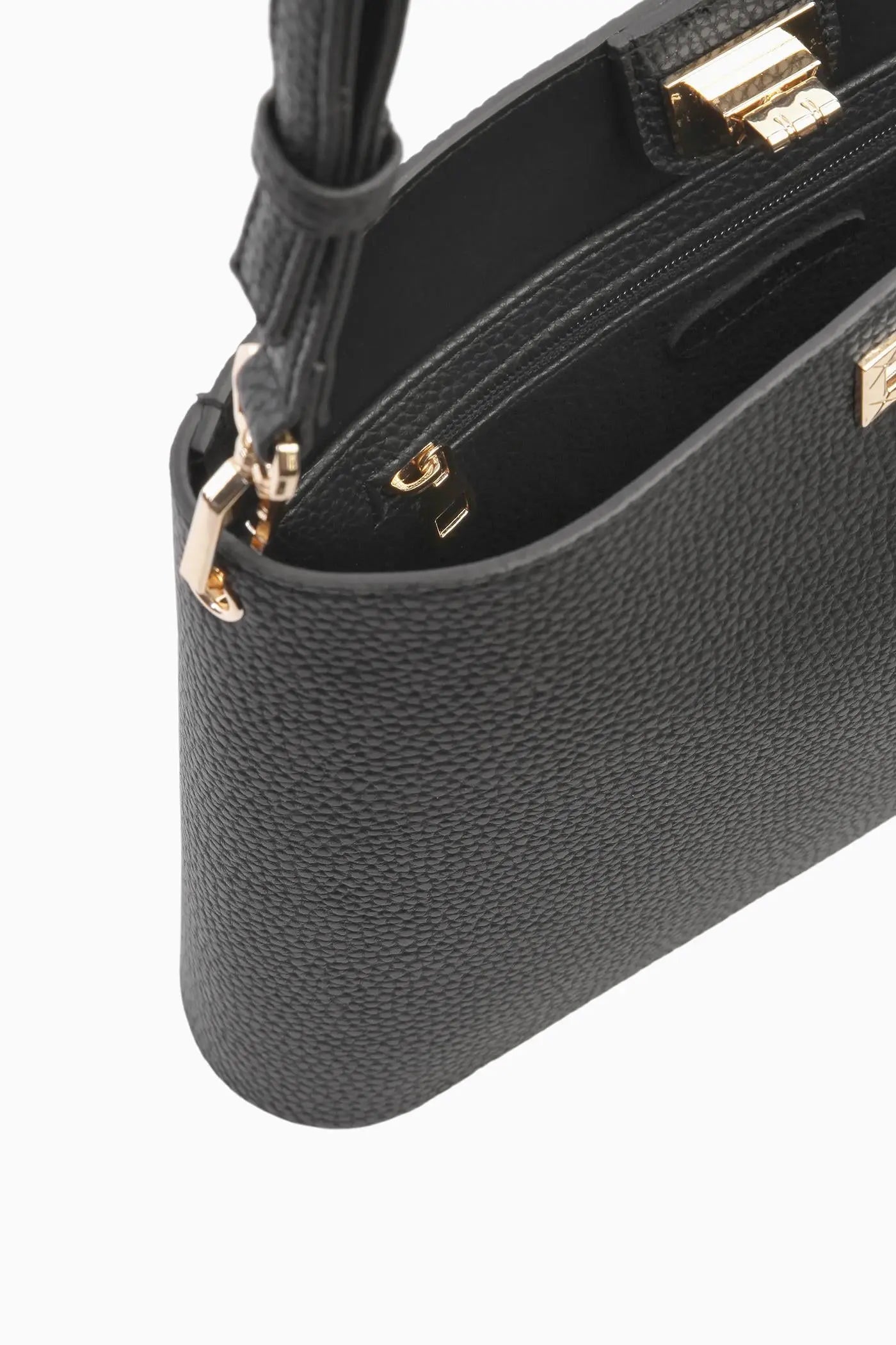 Tek Kulplu Kilit Çanta - Siyah TUGBA