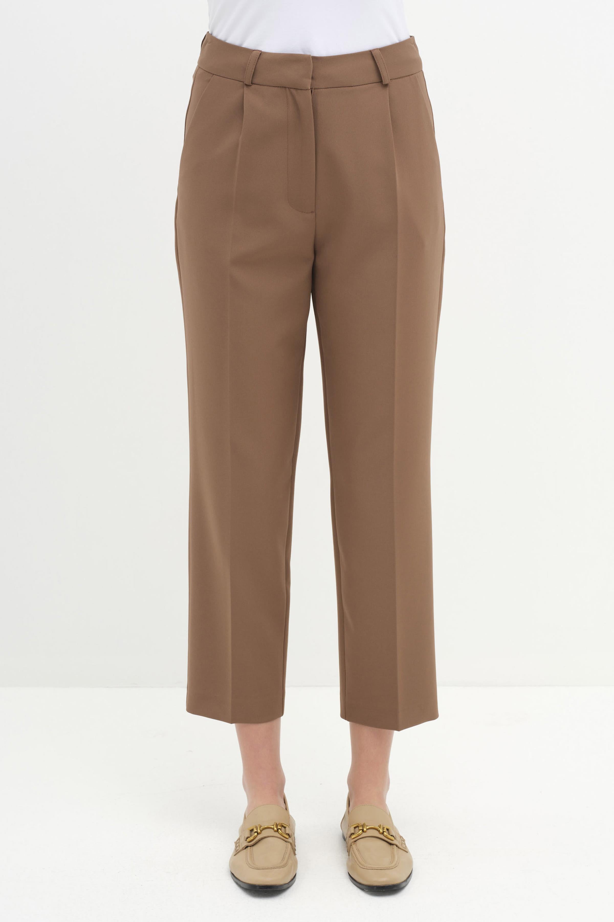 Tek Pile Basic Pantolon - Fındık TUGBA