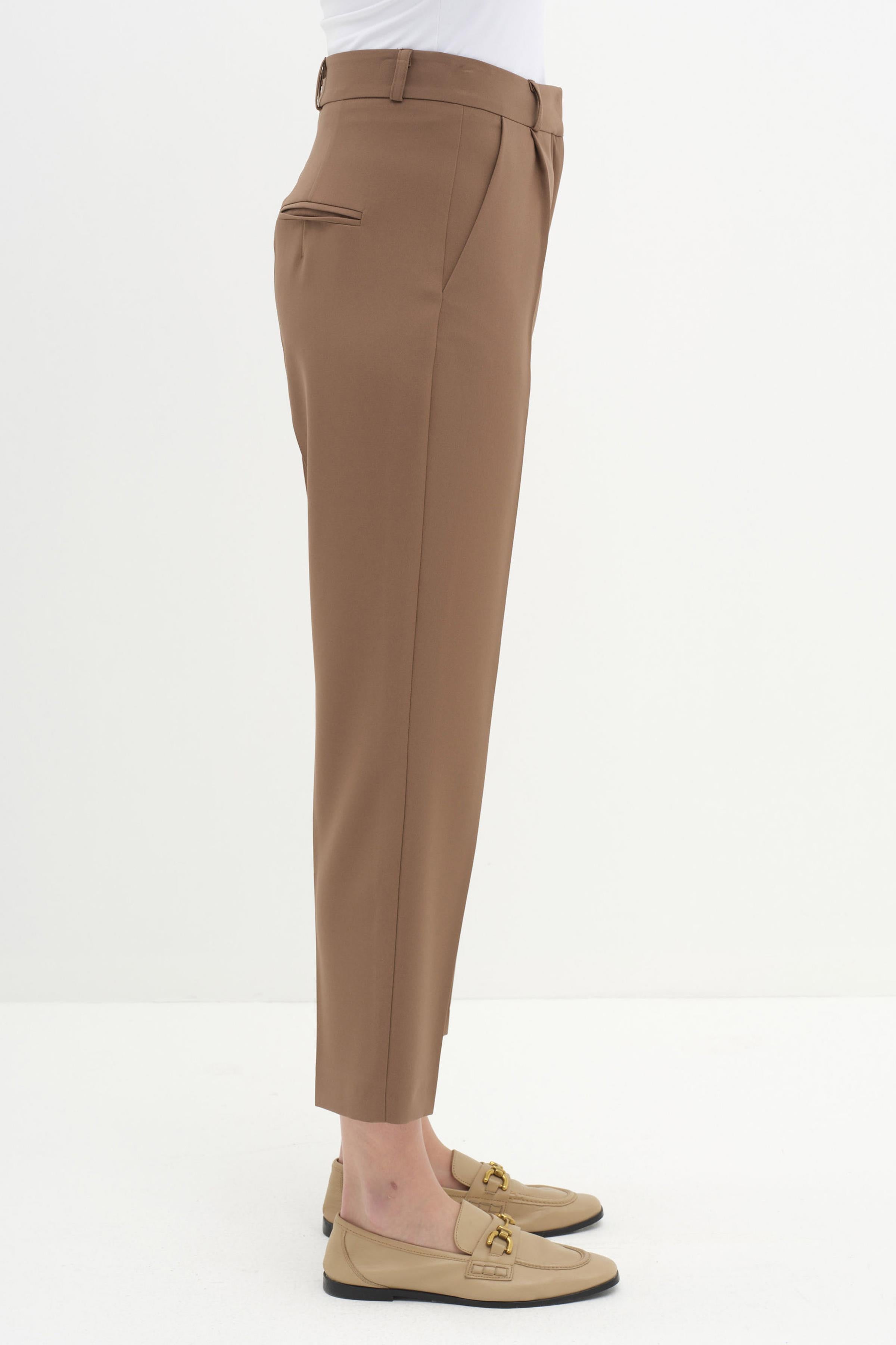 Tek Pile Basic Pantolon - Fındık TUGBA