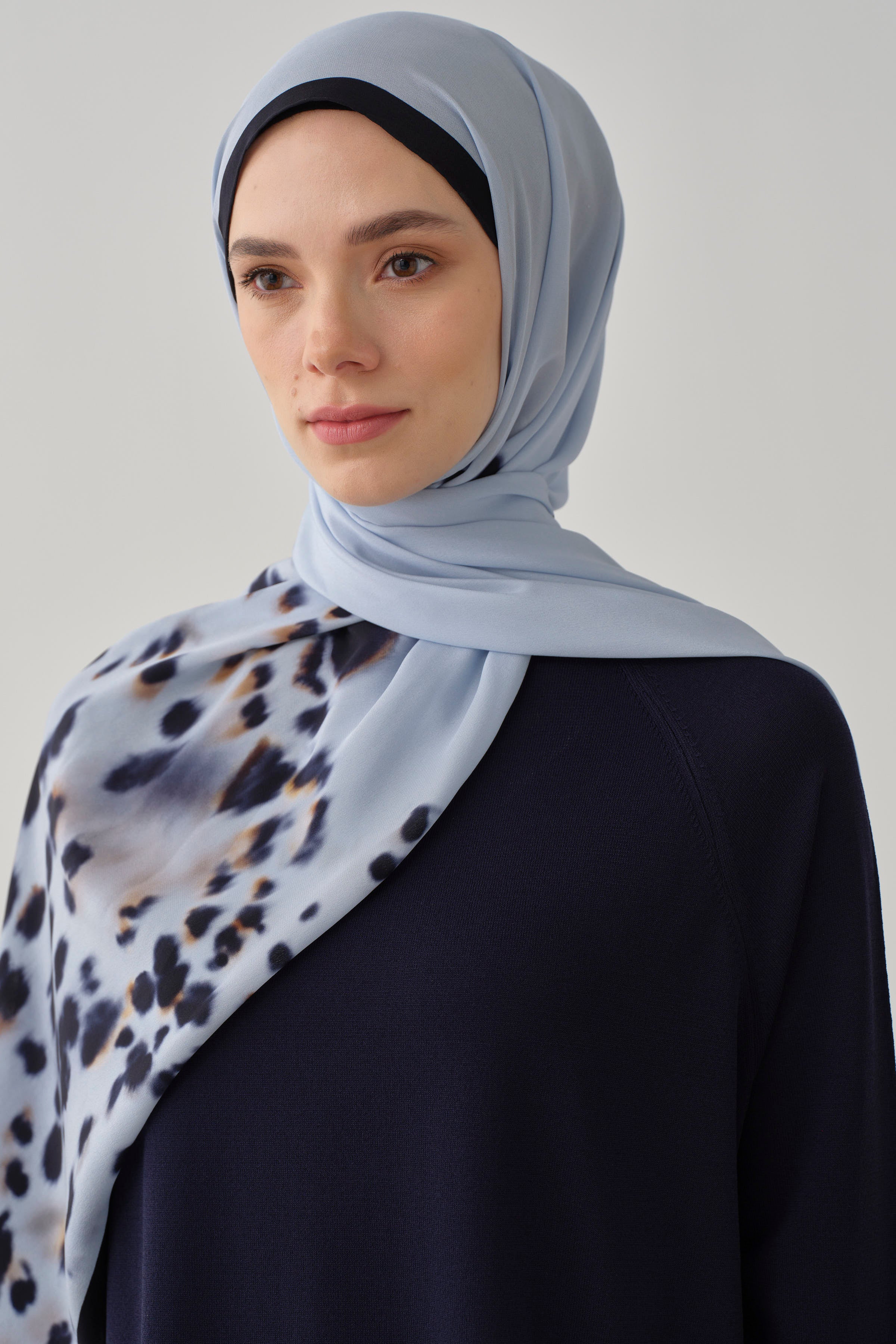 Triko Elbise - Lacivert TUGBA