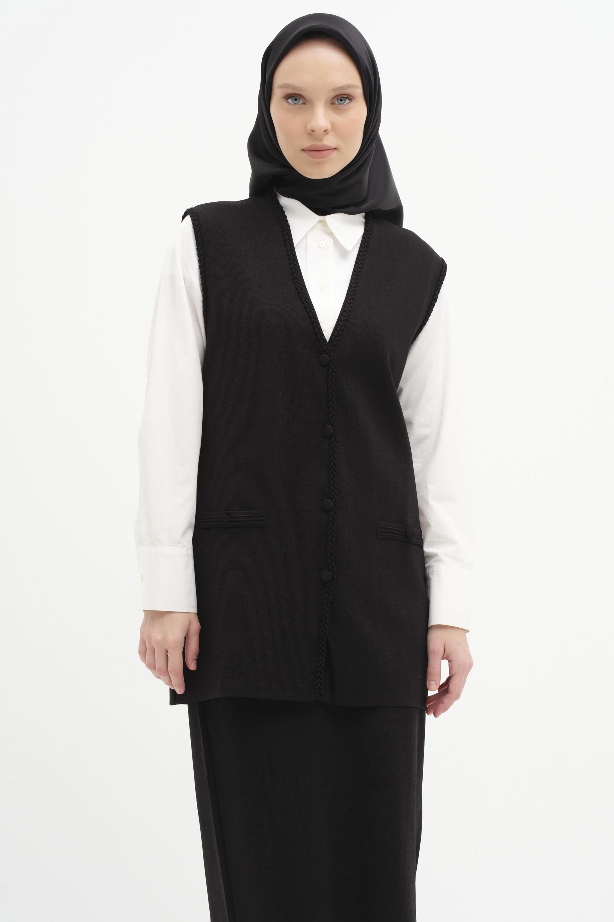 Triko Kalem Etek - Siyah TUGBA