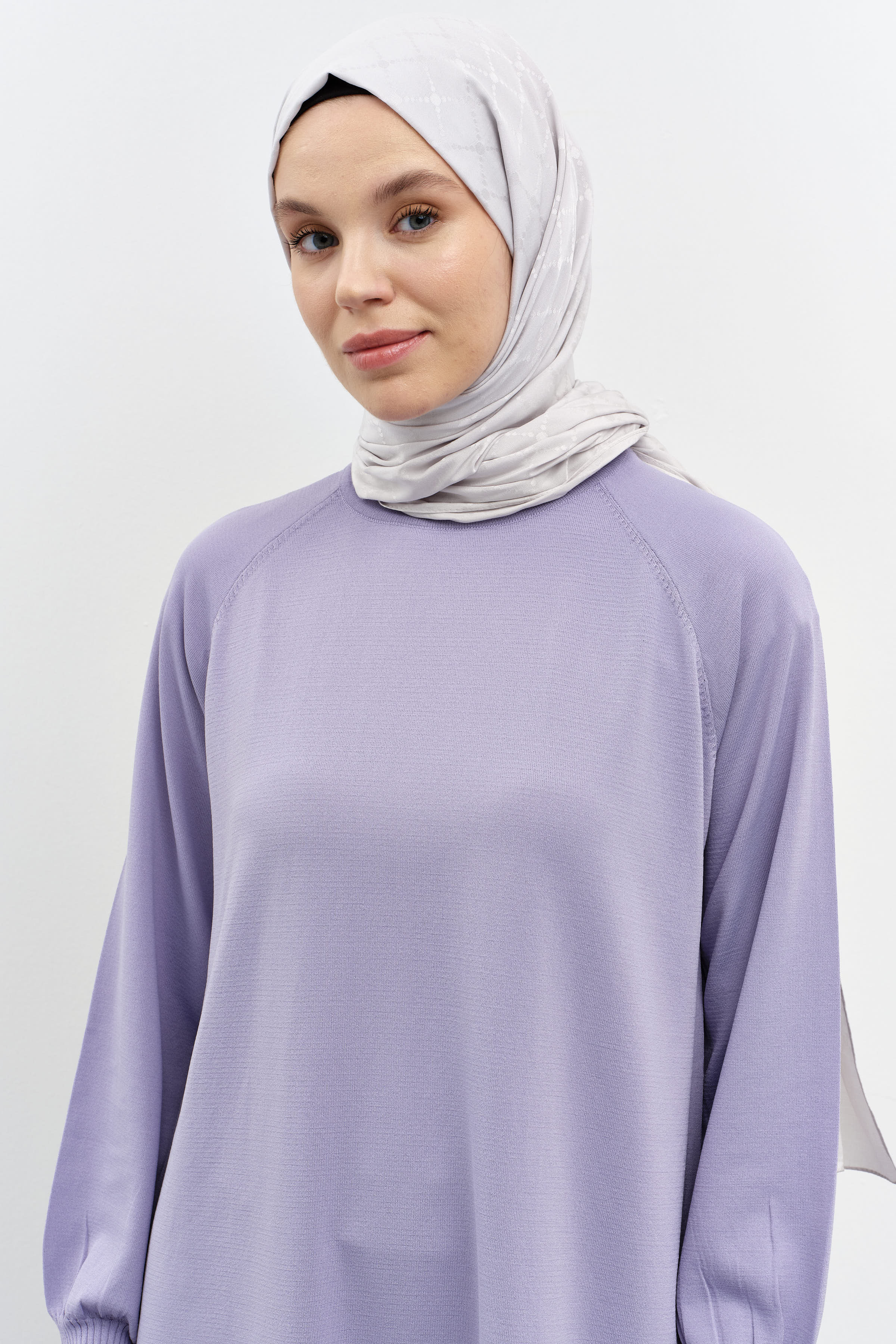 Tunik Pantolon Triko Takım - Lila TUGBA