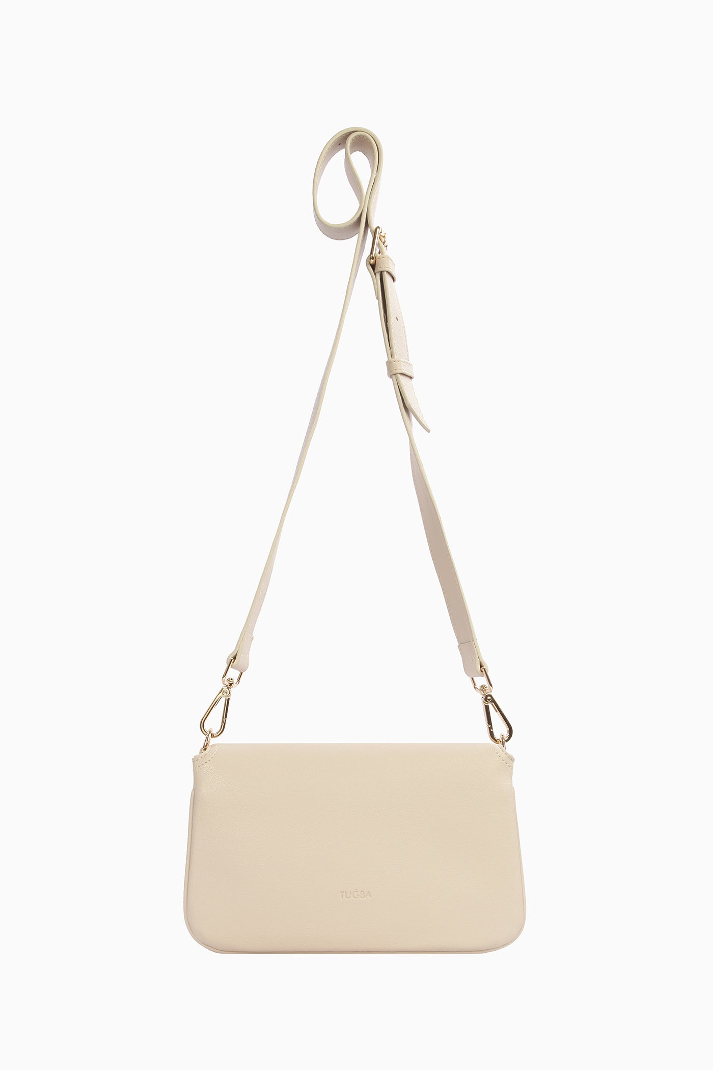 Üç Bölmeli Askılı Çanta - Bej TUGBA