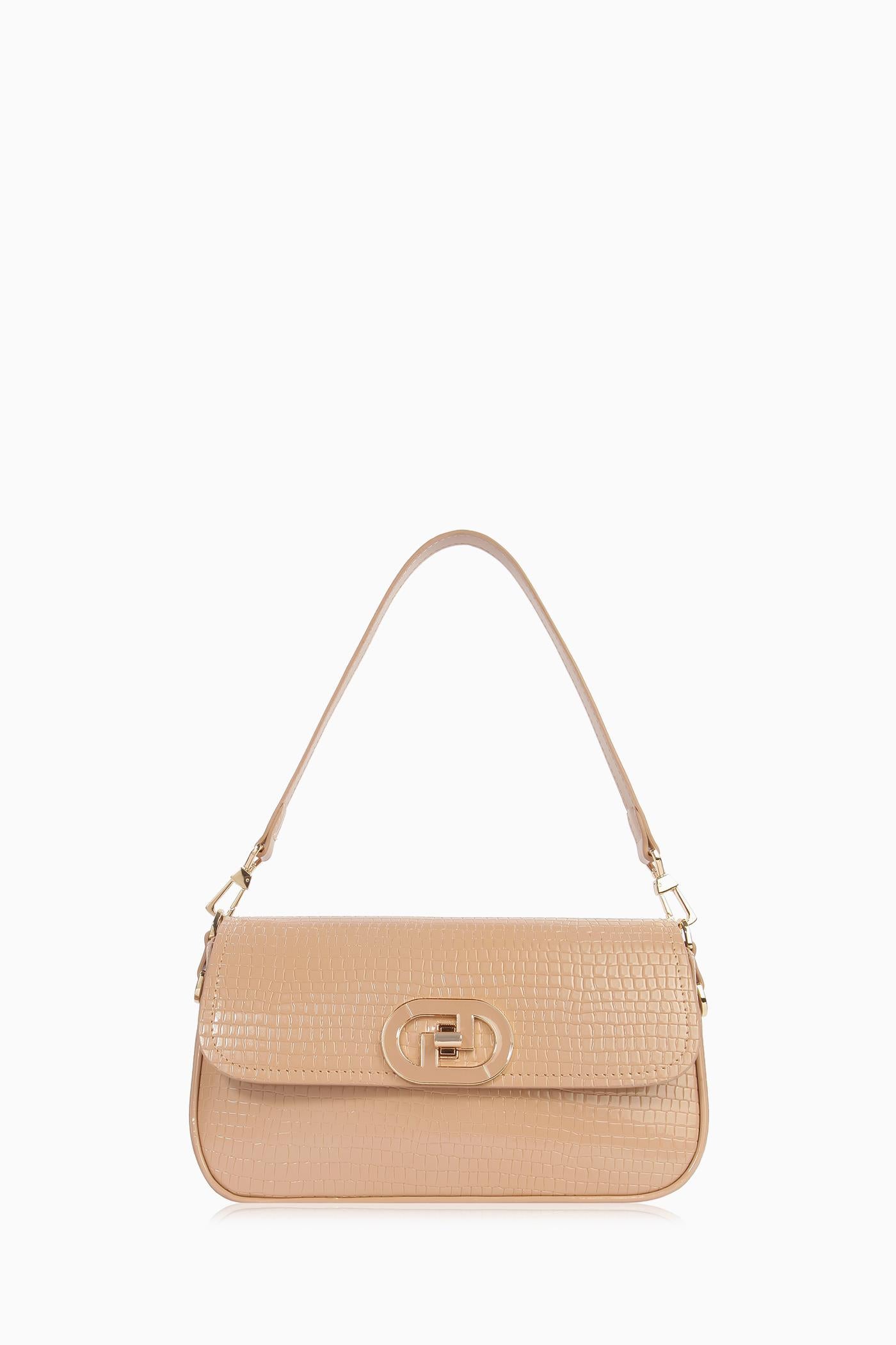 Üç Çeşit Kulplu Flap Çanta - Bej TUGBA